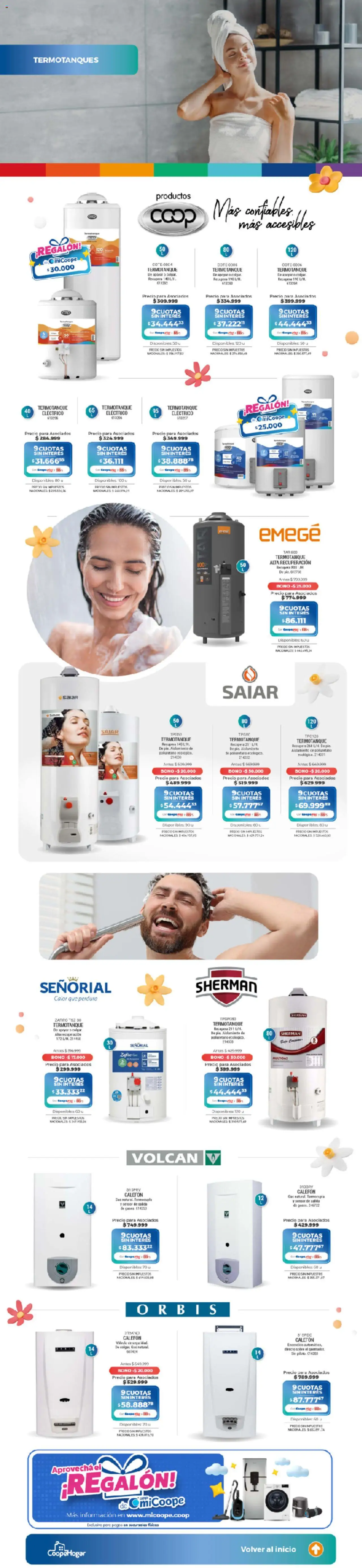 Cooperativa Obrera - Hogar │ válido desde el 04.09.2025 | Página: 7 | Productos: Termotanque, Té