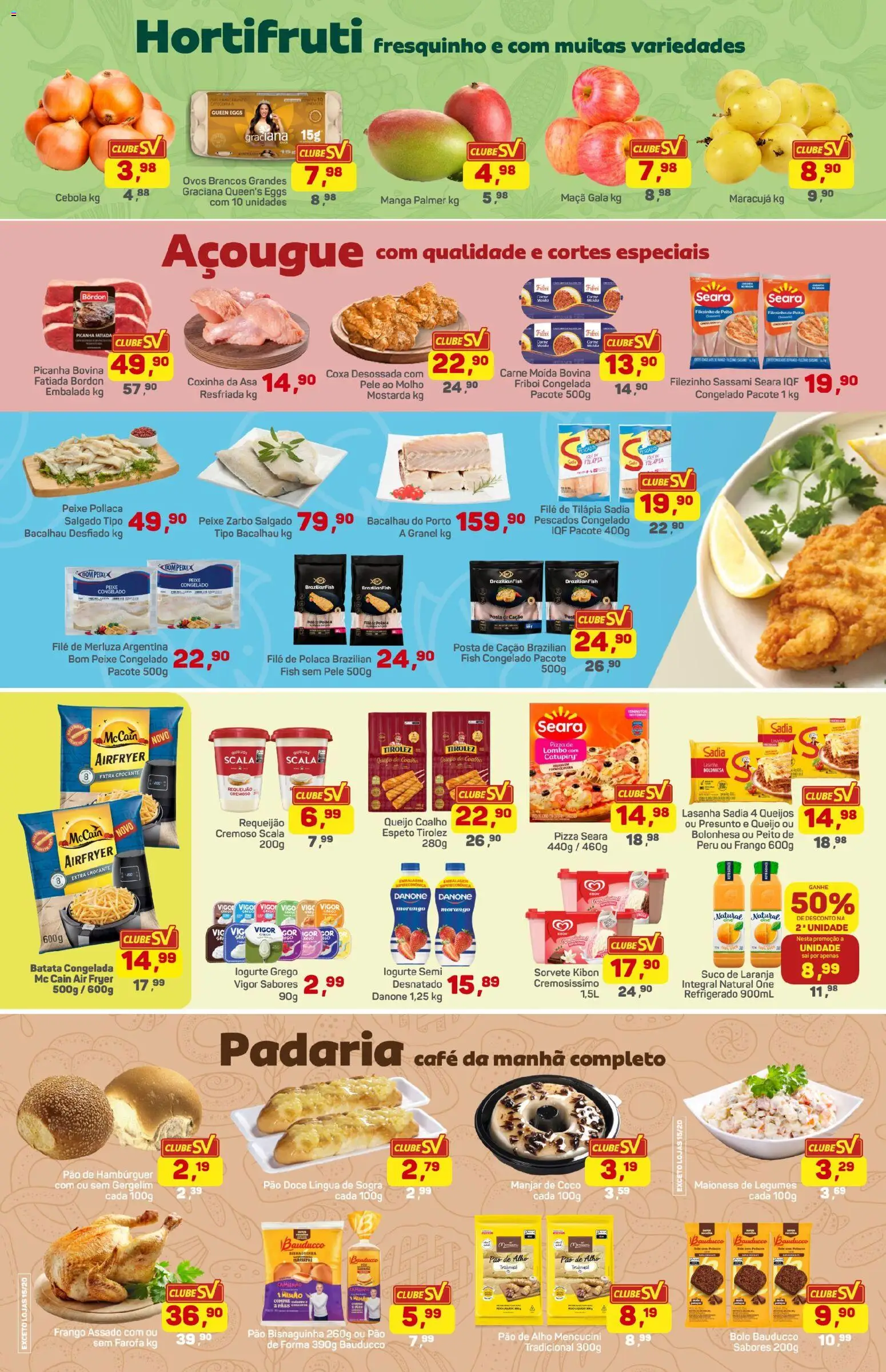 Supermercados São Vicente Folheto - válido de 20.03.2026 | Página: 2 | Produtos: Maracujá, Bolo, Farofa, Requeijão