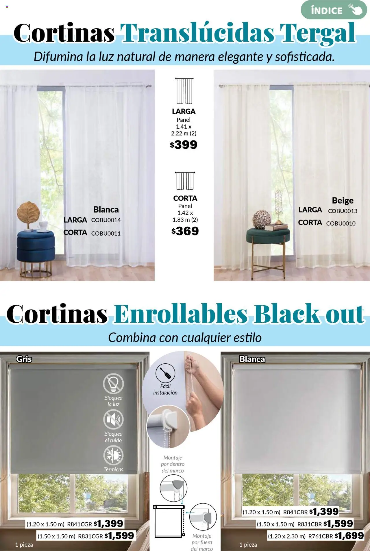Nuevas ofertas de Colchas Concord válidas en toda la República Mexicana desde el 01.08.2025. ¡Encuentra las mejores ofertas en Colchas Concord - Catálogo! | Página: 538 | Productos: Cortinas