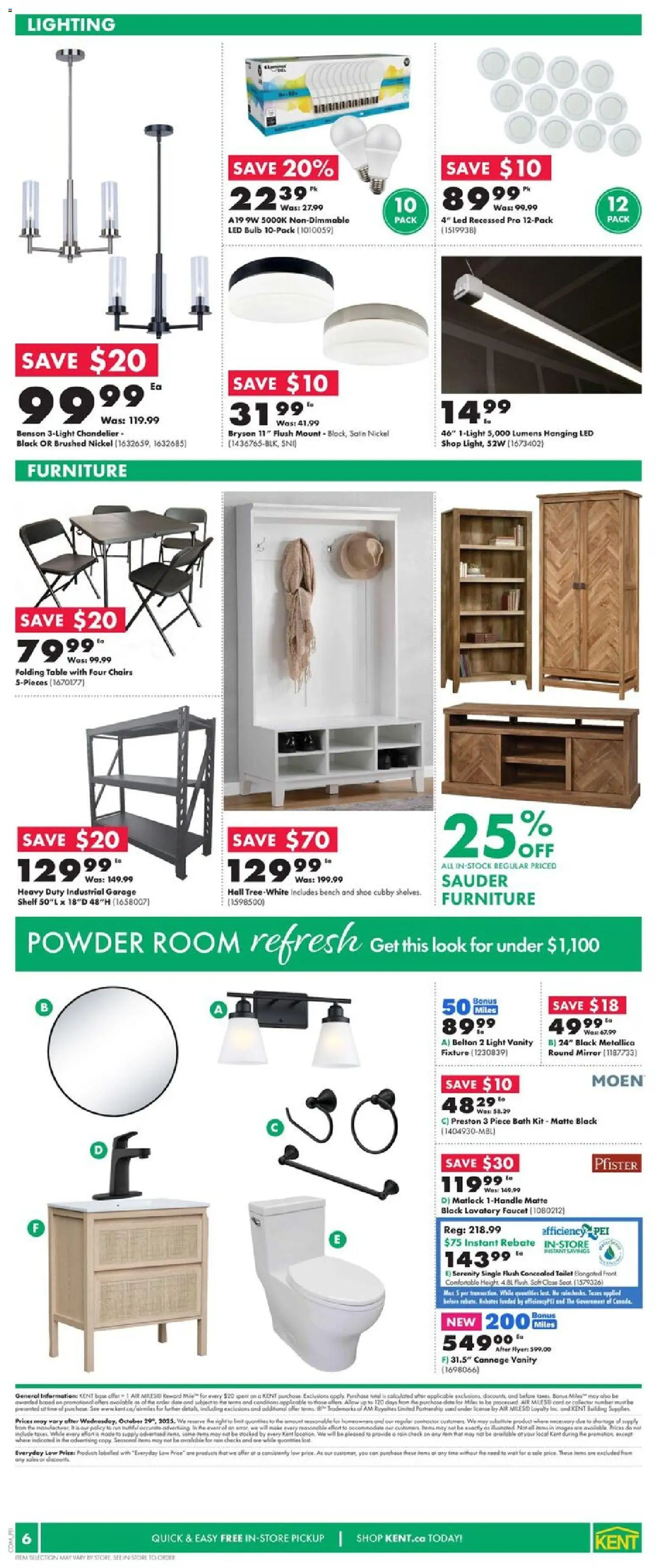 Kent flyer valid from 23.10.2025 | Page: 7 | Products: Powder, Table, Bath, Mirror