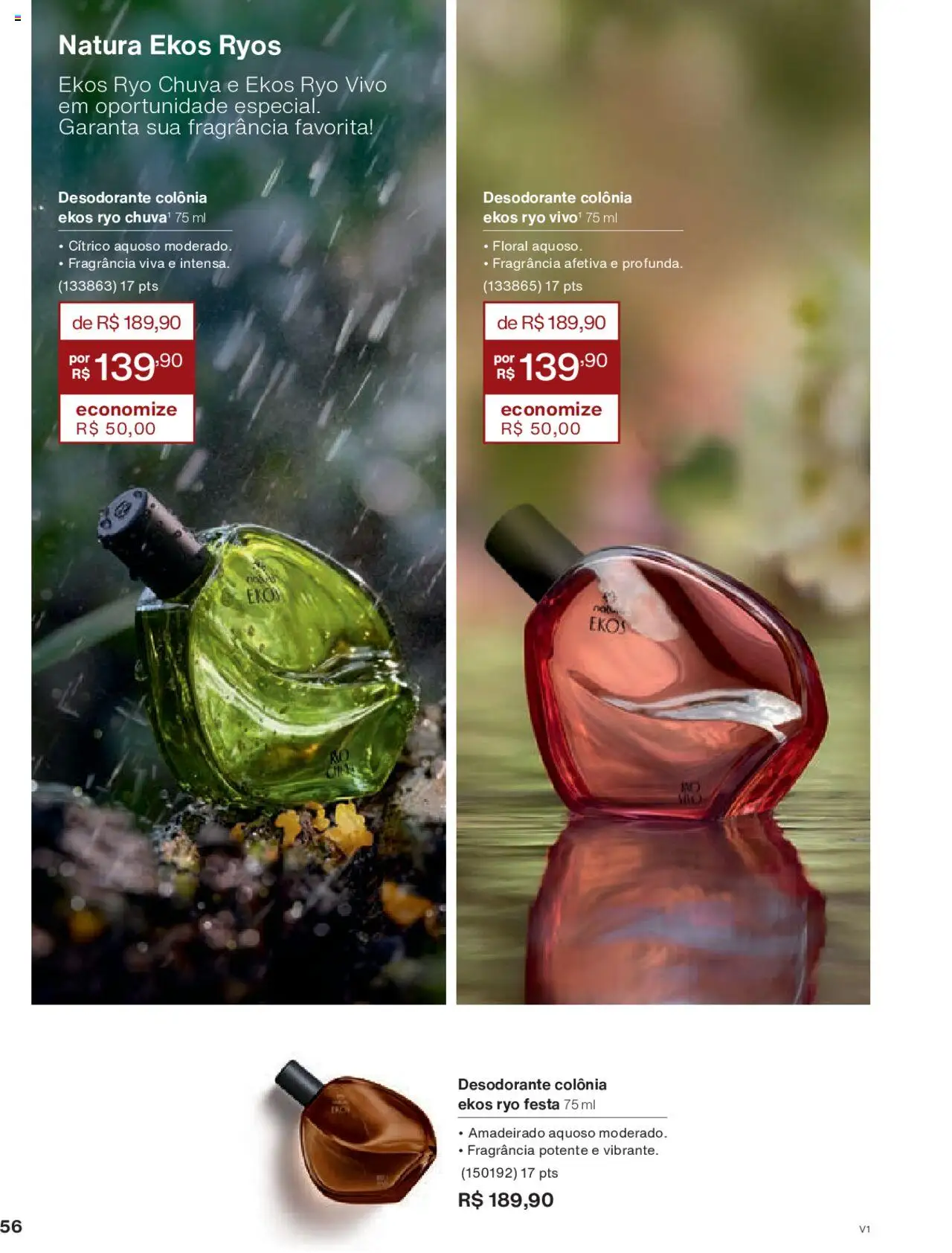 Natura Folheto - válido de 18.08.2025 | Página: 56 | Produtos: Fragrância, Desodorante