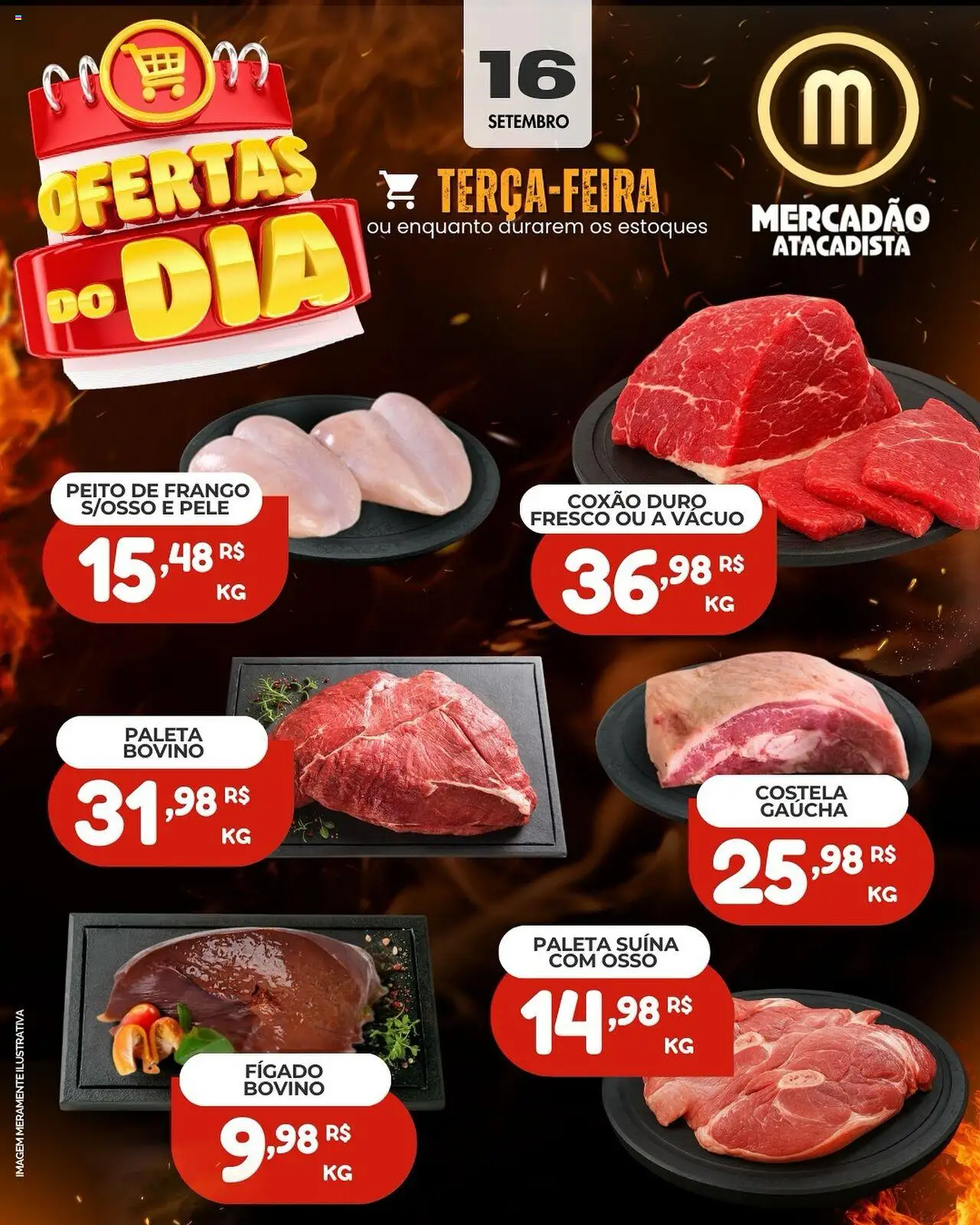 Mercadão Atacadista Folheto - válido de 16.09.2025 | Página: 1 | Produtos: Frango, Peito de frango