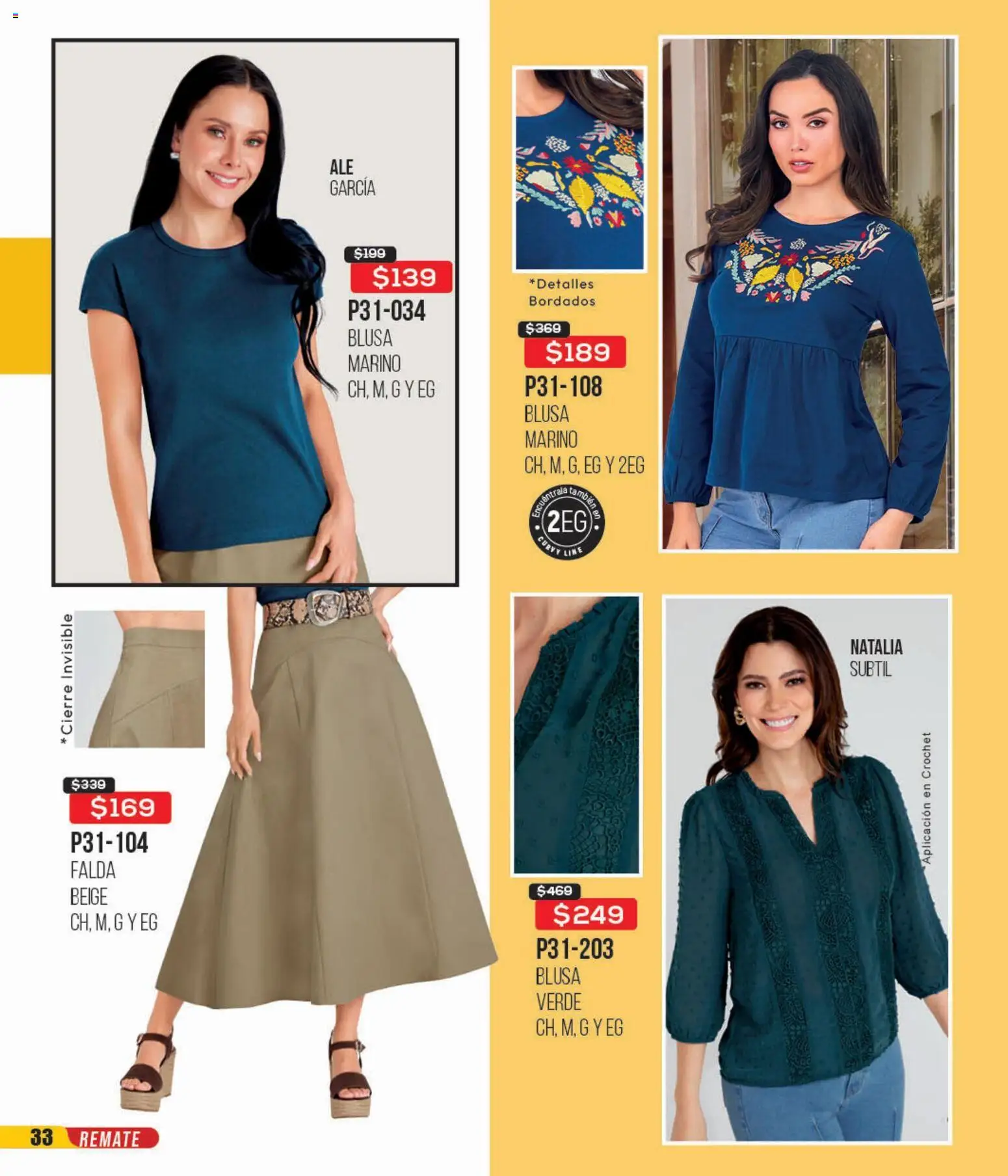 Nuevas ofertas de Cklass válidas en toda la República Mexicana desde el 16.02.2026. ¡Encuentra las mejores ofertas en Cklass catálogo Remate Ropa! | Página: 34 | Productos: Blusa, Falda