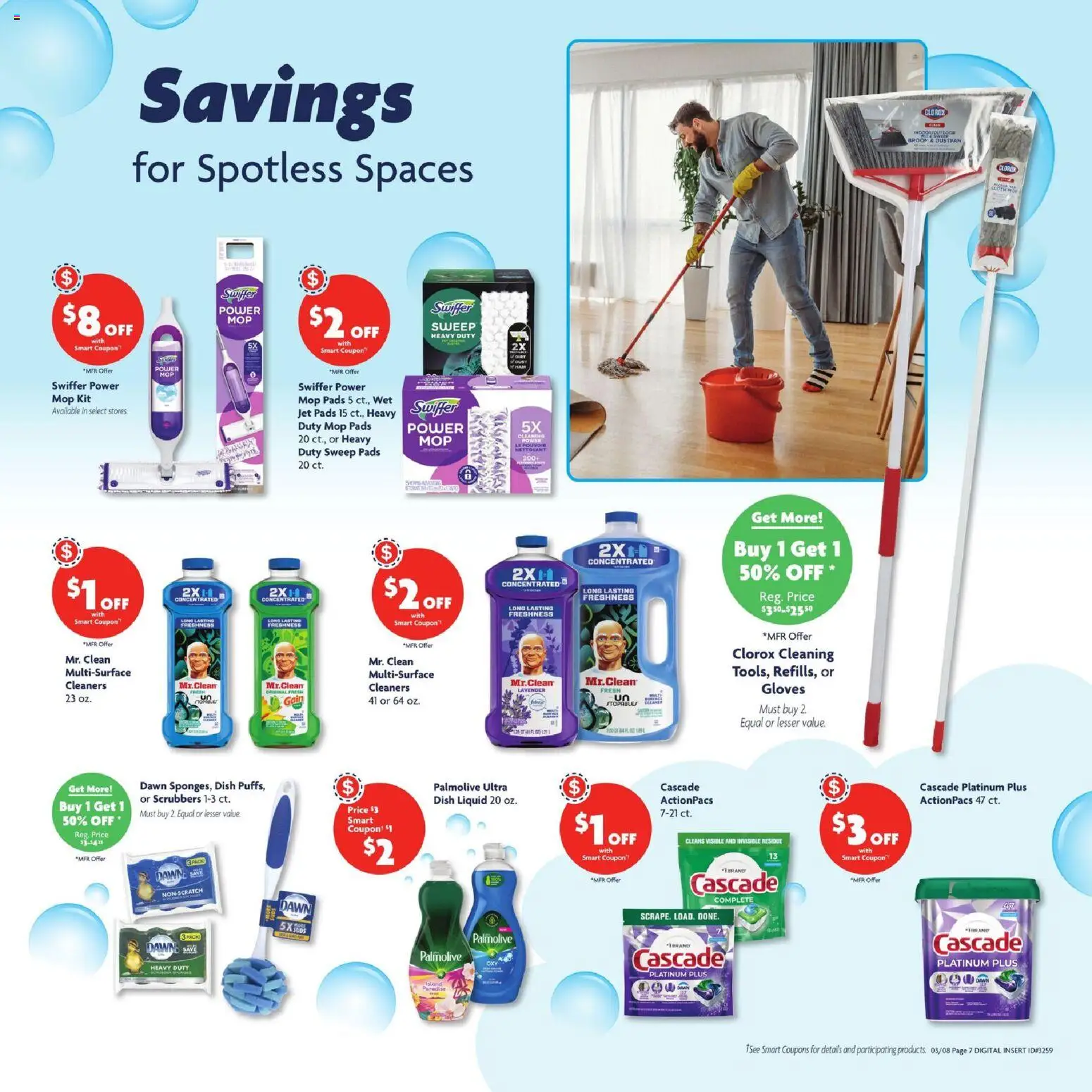Family Dollar Weekly Ad - valid from 08.03.2026 | Page: 8 | Products: Mower, Pads, Gloves