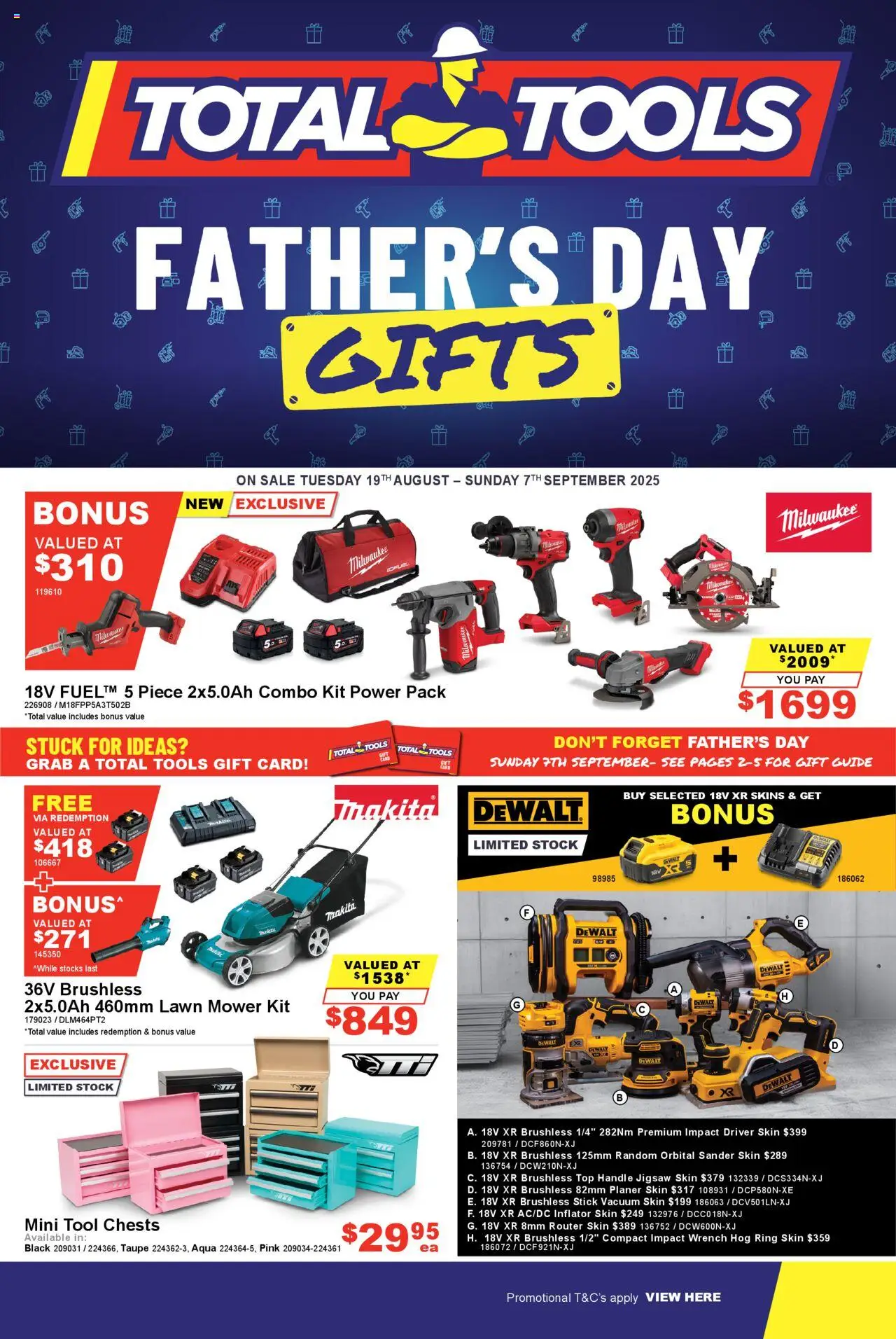 Total Tools catalogue - valid from 19.08.2025 | Page: 1 | Products: Lawn mower, Tools, Mower