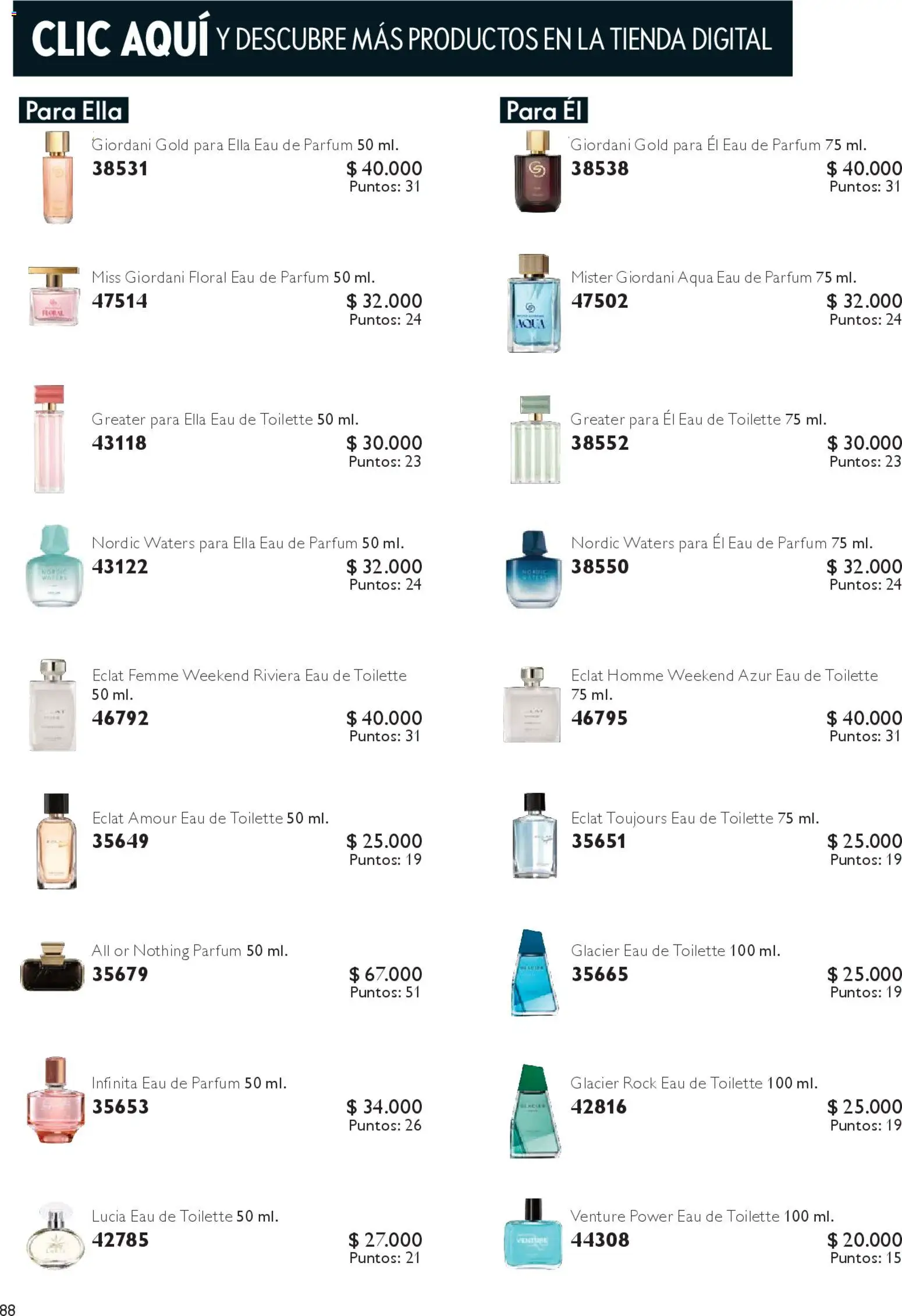 Oriflame catálogo │ válido desde el 27.12.2025 | Página: 88 | Productos: Eau de toilette