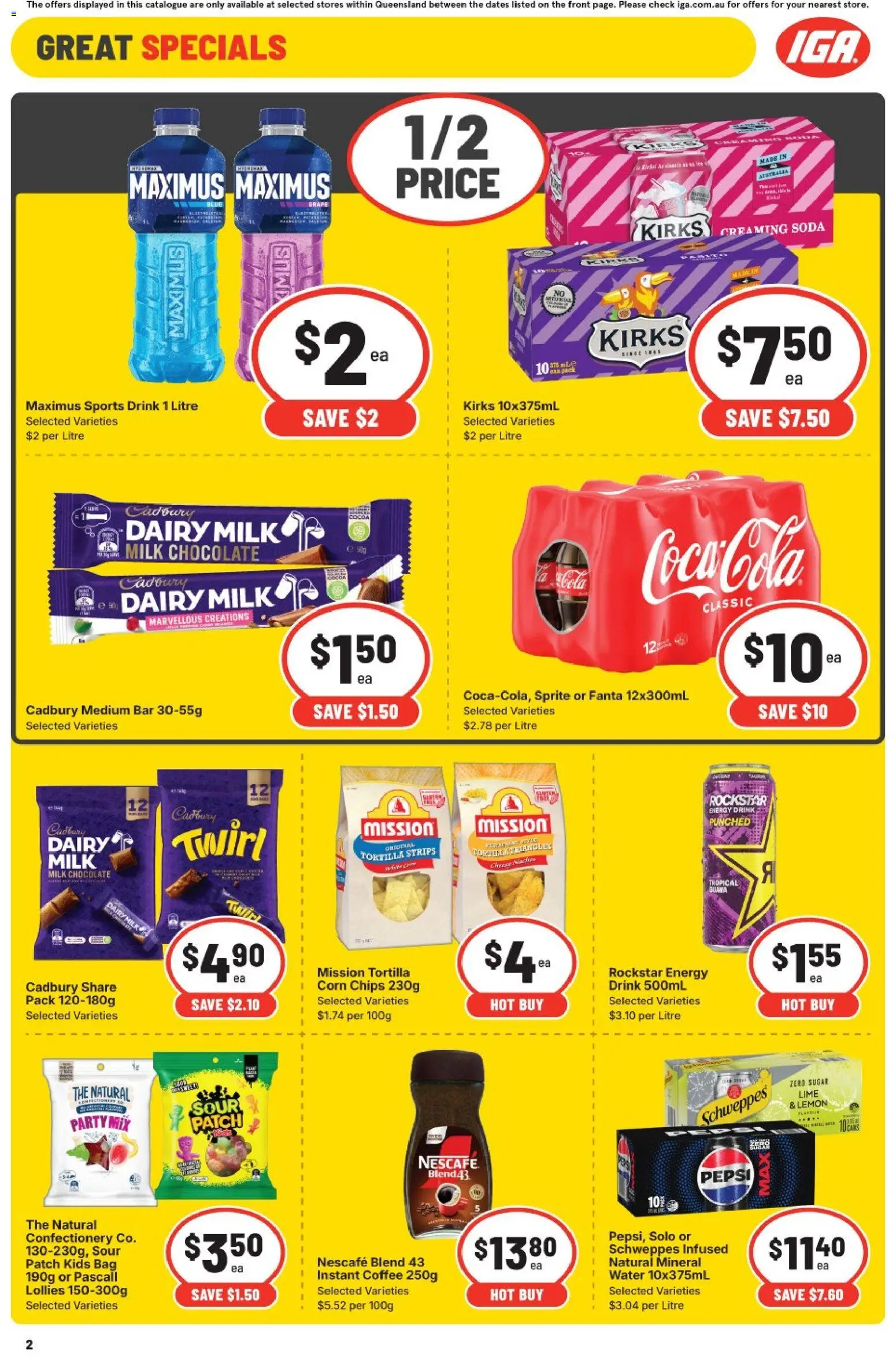 IGA catalogue - valid from 07.01.2026 | Page: 5 | Products: Milk, Dairy, Chips, Lemon