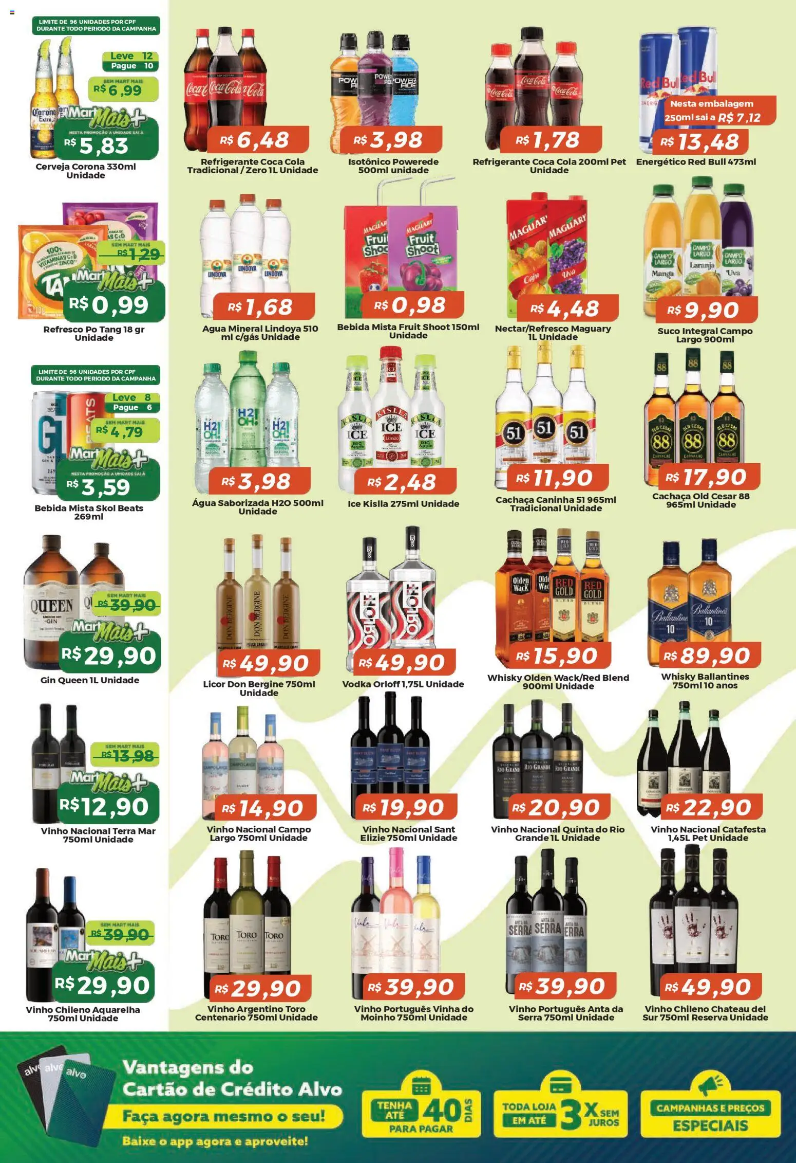 Mart Minas Folheto - válido de 23.04.2026 | Página: 4 | Produtos: Energético, Licor, Cola, Cerveja