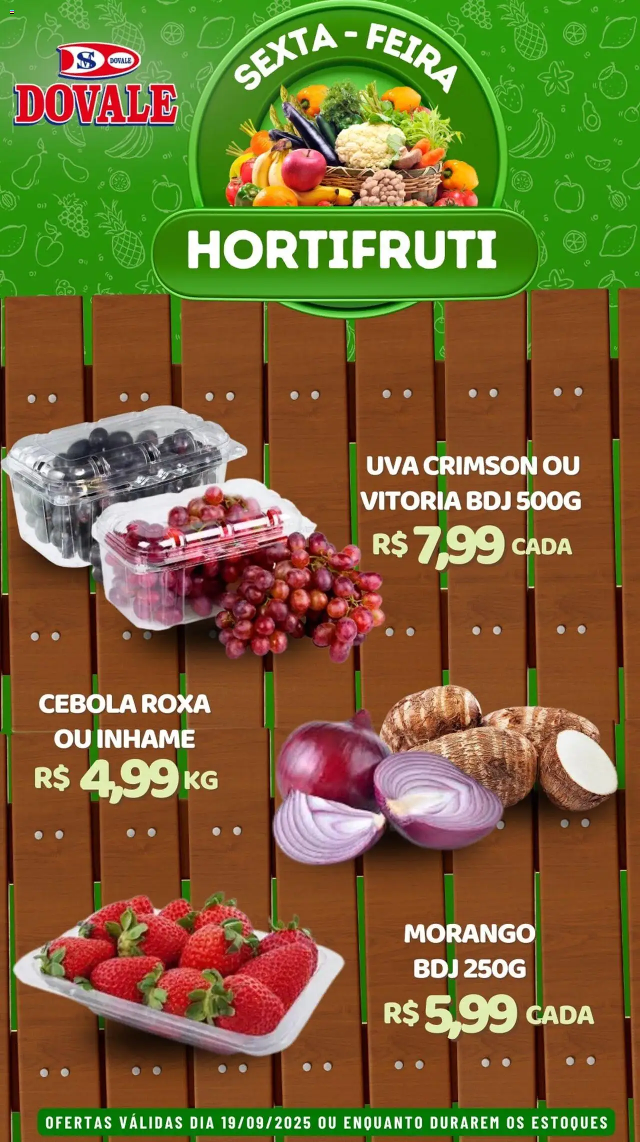 Dovale Folheto - válido de 19.09.2025 | Página: 1 | Produtos: Cebola, Inhame