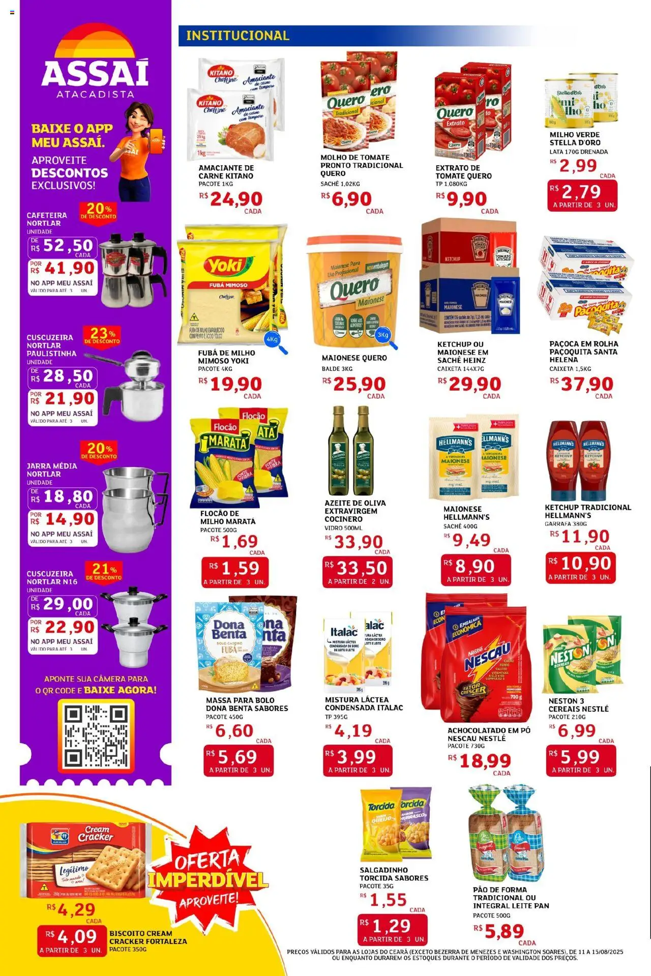 Assaí Atacadista Folheto - válido de 11.08.2025 | Página: 2 | Produtos: Achocolatado, Ketchup, Paçoca, Amaciante