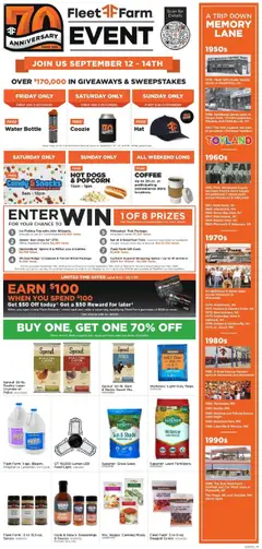 Preview of Mills Fleet Farm weekly ads valid from 05.09.2025