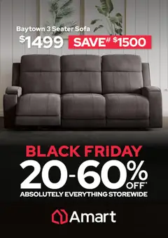 Preview of Amart Furniture Black Friday - valid from 21.11.2025