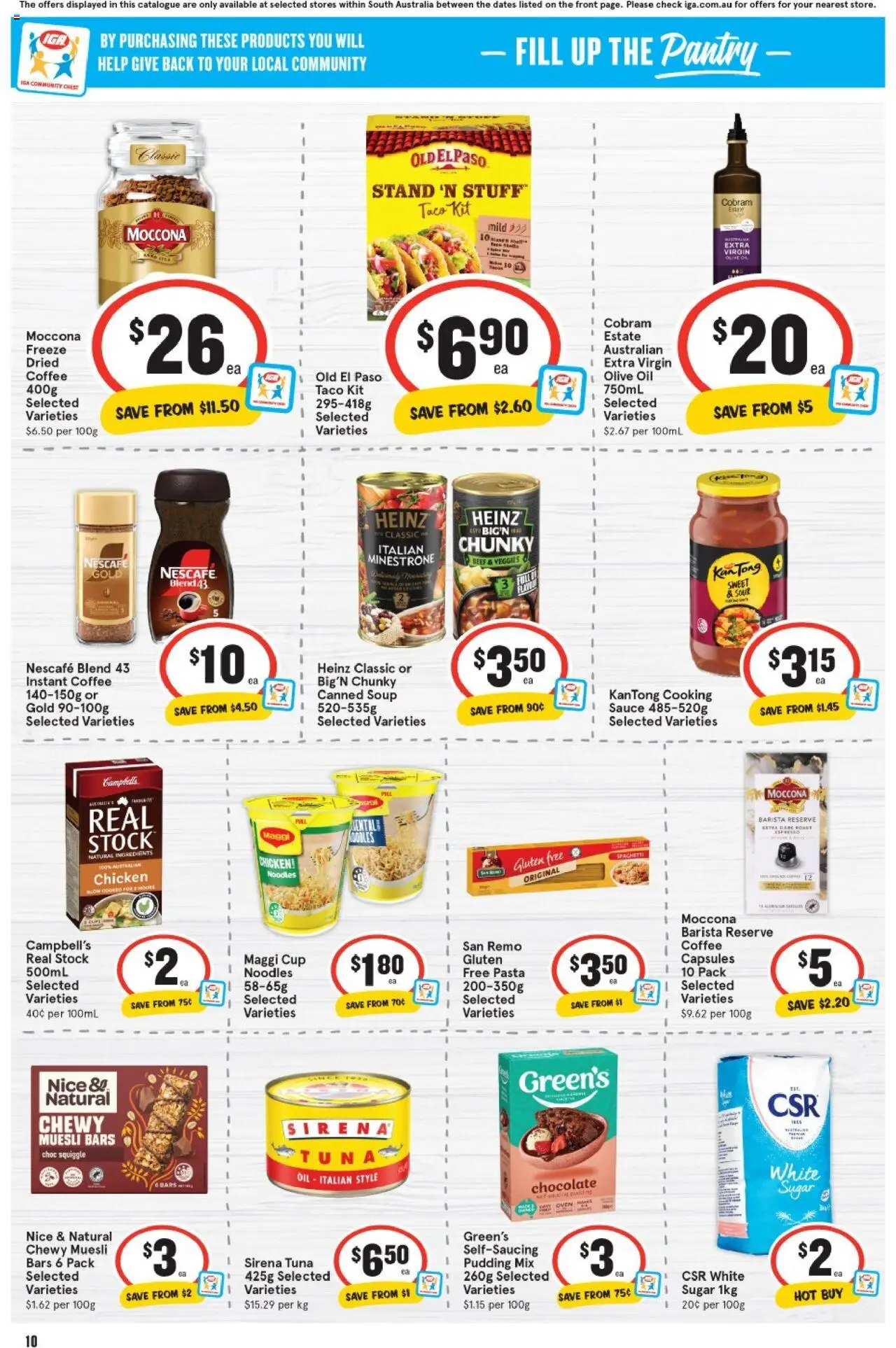 IGA catalogue - valid from 13.08.2025 | Page: 11 | Products: Coffee, Beef, Pasta, Pudding