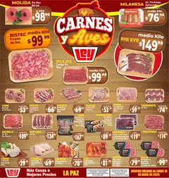 Vista previa de Casa Ley folleto Carnes y Aves La Paz, nuevo folleto de la tienda, válido en México a partir del 11.04.2026