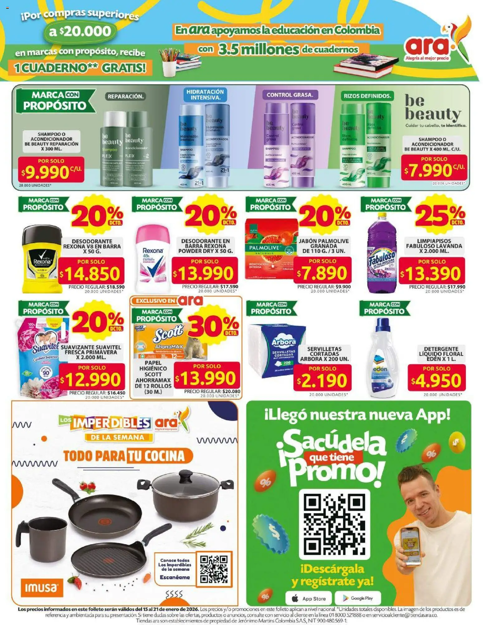 Ara revista - valida desde el 15.01.2026 | Página: 8 | Productos: Té, Shampoo, Jabón, Detergente