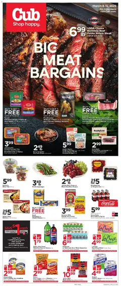 Preview of Cub Foods weekly ads valid from 08.03.2026