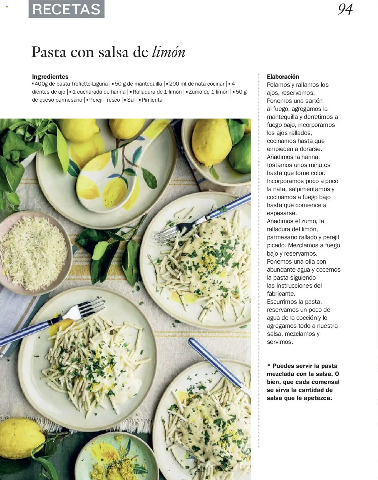 Nuevas ofertas de El Corte Inglés válidas en toda la República Mexicana desde el 27.06.2025. ¡Encuentra las mejores ofertas en El Corte Inglés Gourmet Magazin! | Página: 94 | Productos: Limón, Queso, Pasta, Sartén