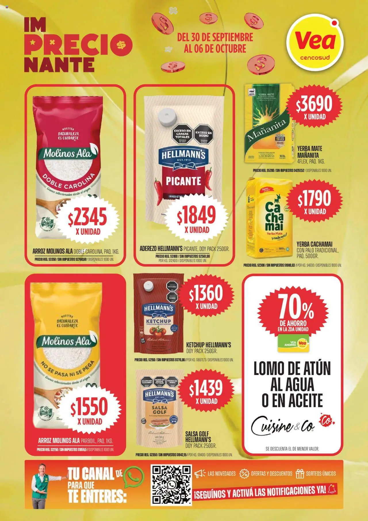 Vea - Ofertas Córdoba │ válido desde el 30.09.2025 | Página: 4 | Productos: Atún, Agua, Arroz, Té