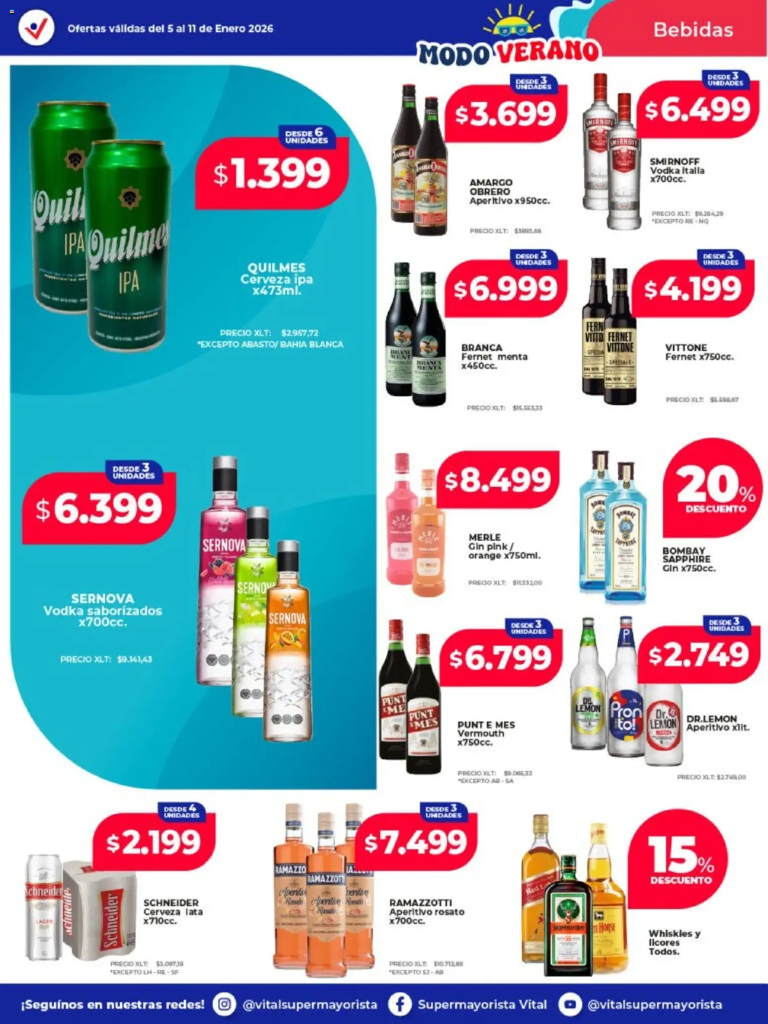 Vital - Ofertas -  Resistencia │ válido desde el 05.01.2026 | Página: 17 | Productos: Vodka, Gin, Cerveza, Té
