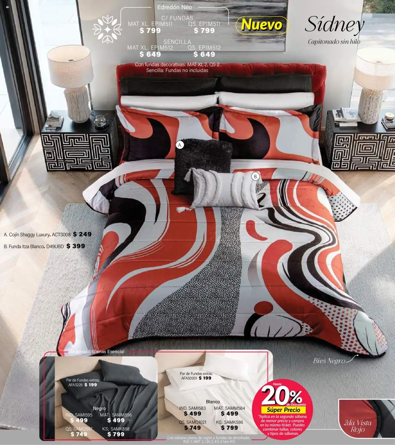 Nuevas ofertas de Colchas Concord válidas en toda la República Mexicana desde el 01.08.2025. ¡Encuentra las mejores ofertas en Colchas Concord - Catálogo! | Página: 15 | Productos: Juego, Funda, Almohada, Sabanas
