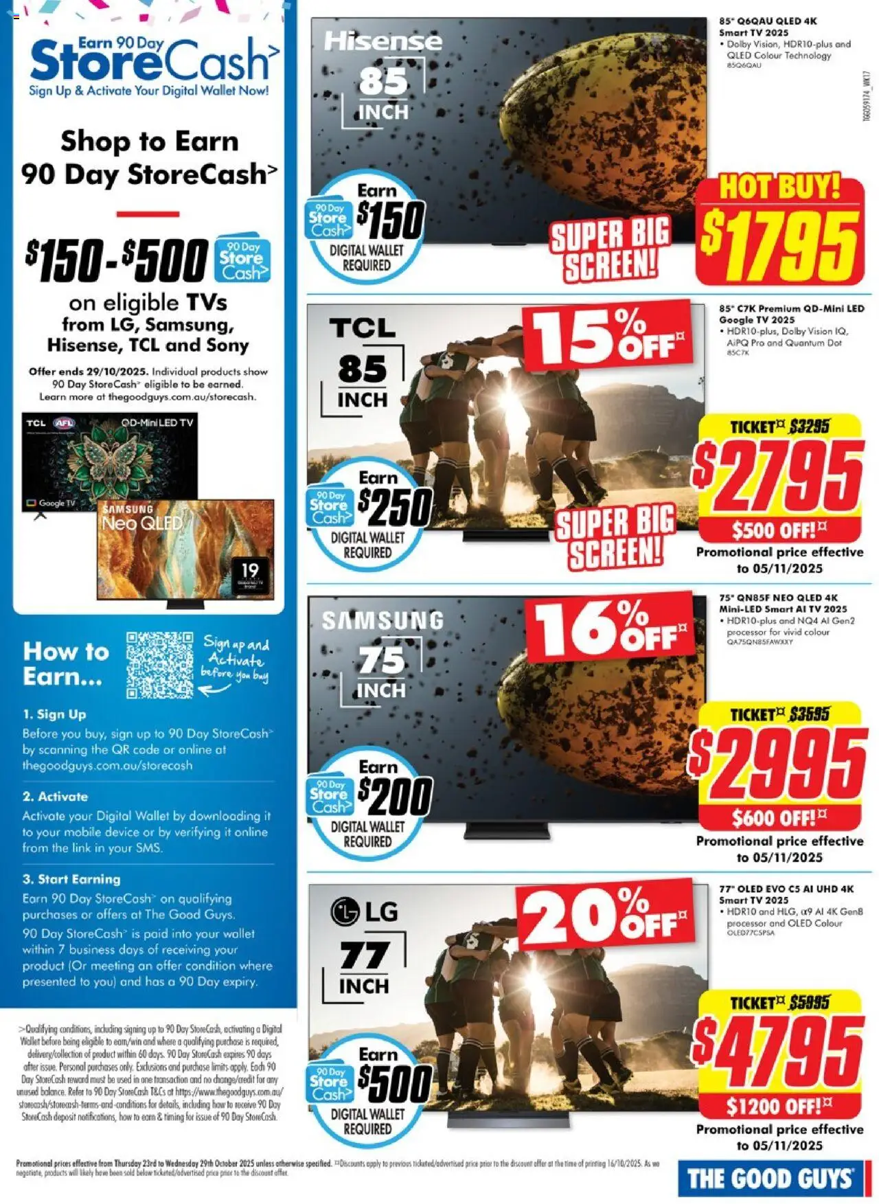 The Good Guys catalogue - valid from 22.10.2025 | Page: 2 | Products: Wallet, Digital, Tv, Screen