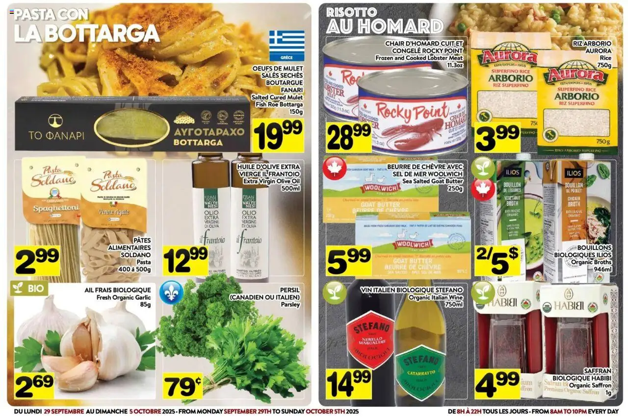 Pa Supermarché flyer valid from 29.09.2025 | Page: 3 | Products: Rice, Fish, Pasta, Chicken