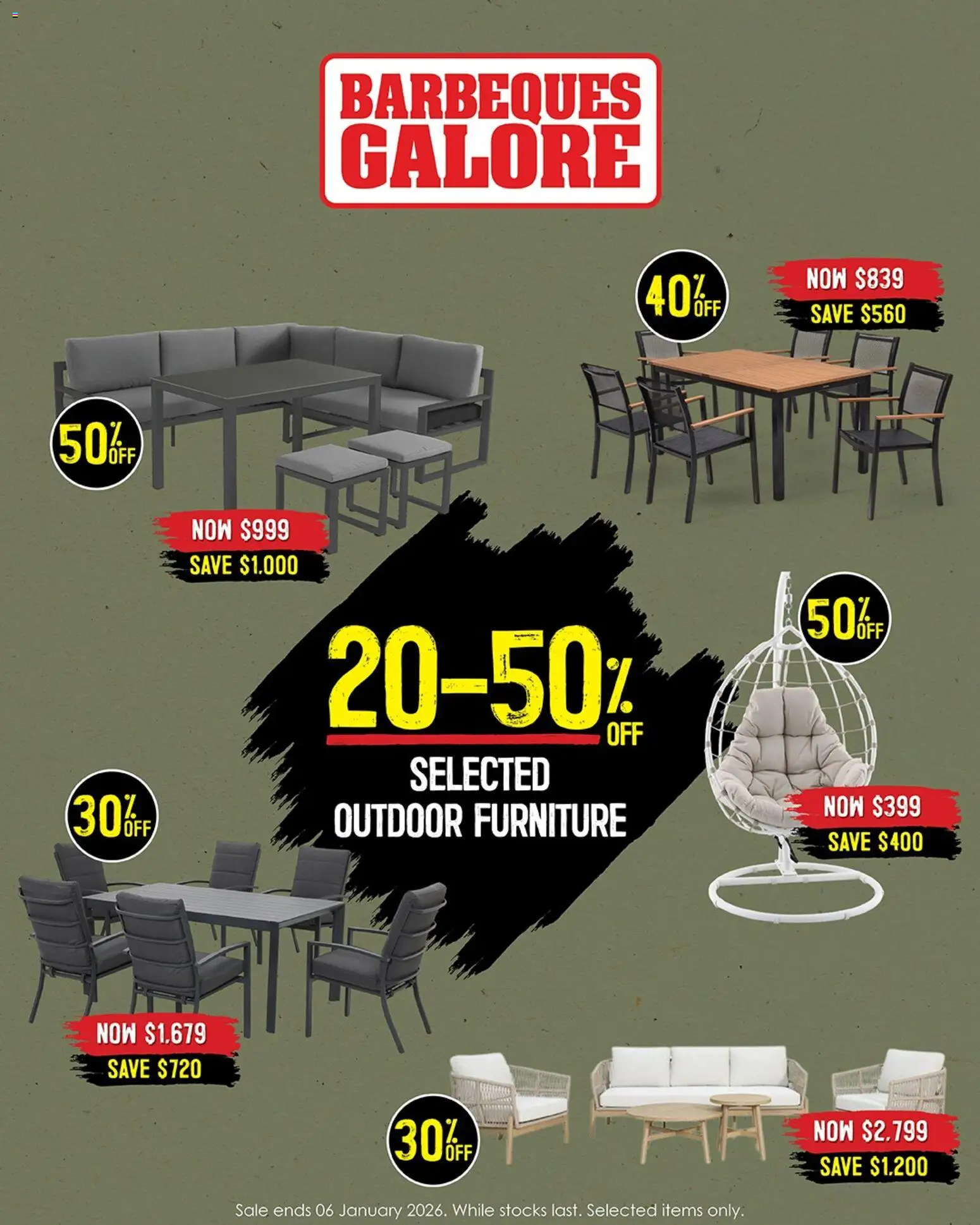 Barbeques Galore catalogue - valid from 02.01.2026 | Page: 5 | Products: Outdoor furniture