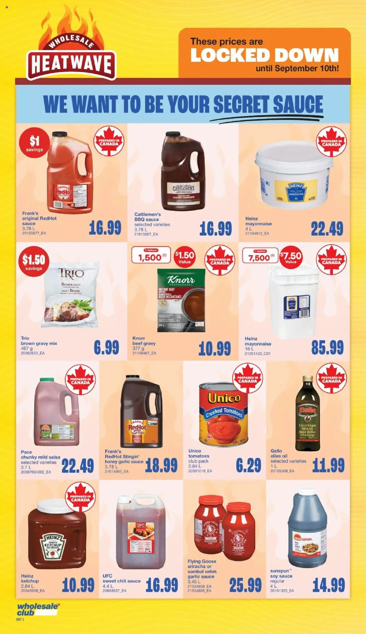 Wholesale Club flyer valid from 31.07.2025 | Page: 11 | Products: Beef, Ketchup, Oil, Tomatoes