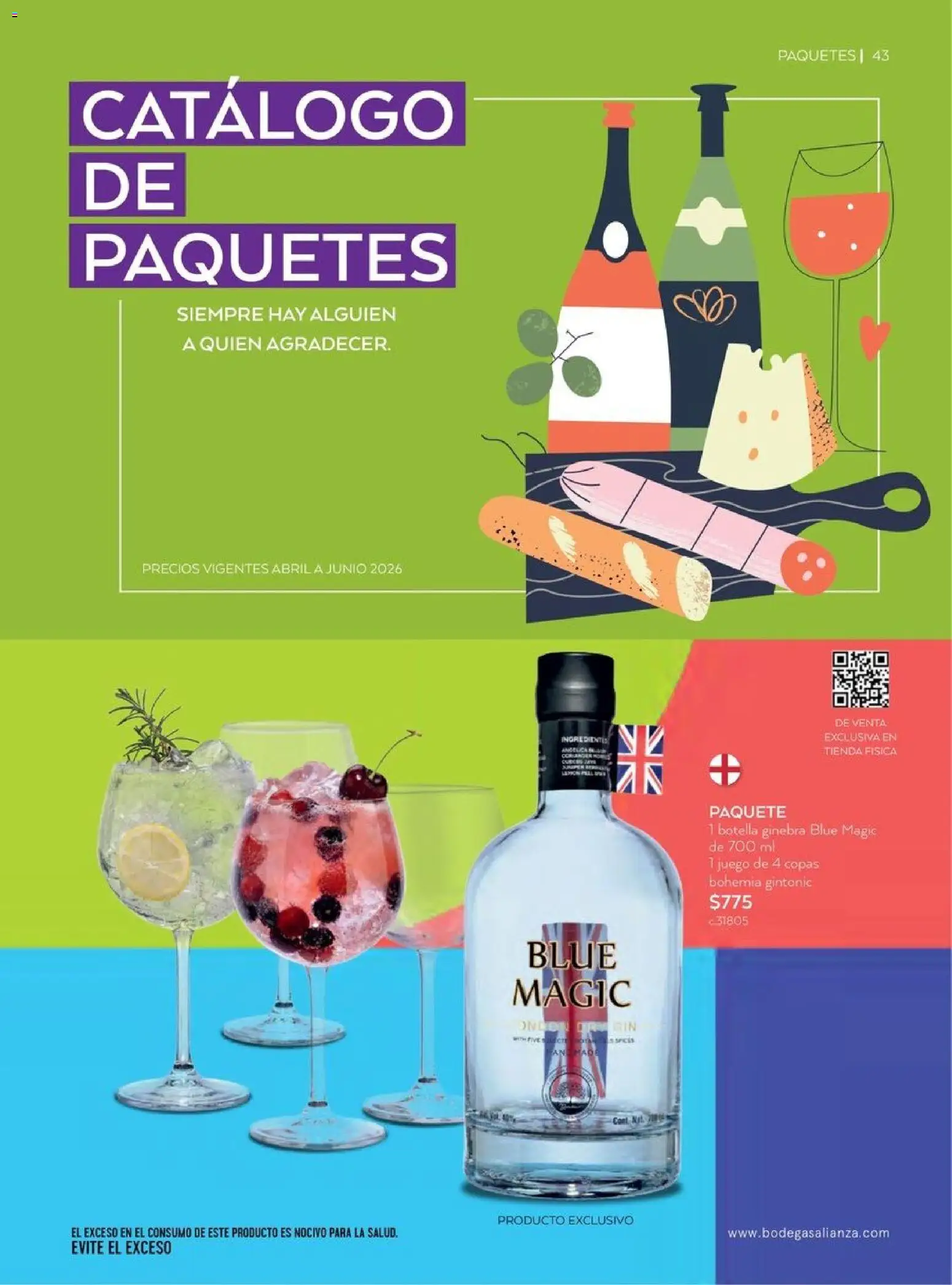 Nuevas ofertas de Bodegas Alianza válidas en toda la República Mexicana desde el 01.04.2026. ¡Encuentra las mejores ofertas en Bodegas Alianza catálogo! | Página: 45 | Productos: Ginebra, Juego, Botella