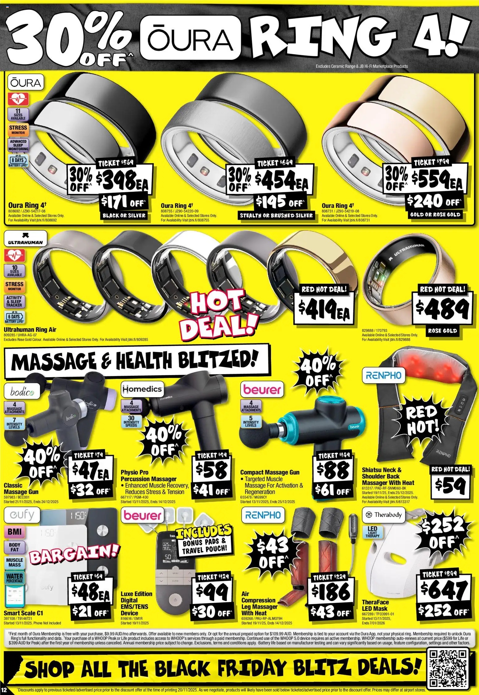 JB Hi-Fi catalogue - valid from 28.11.2025 | Page: 12 | Products: Compression, Light, Water, Monitor