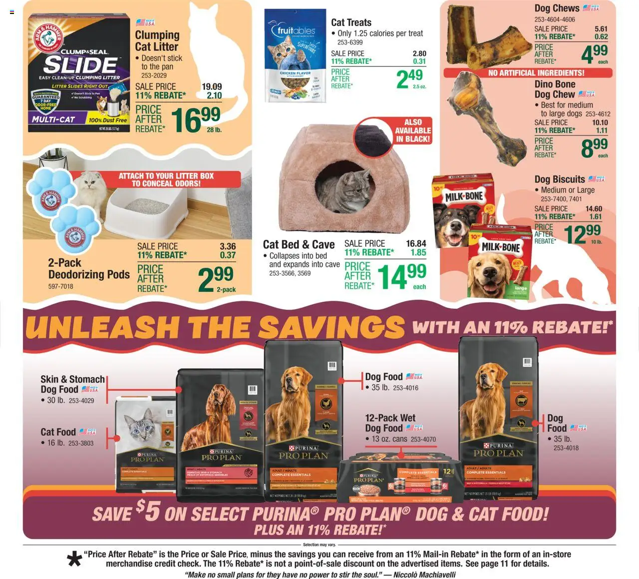 Menards - Weekly Ad - valid from 24.09.2025 | Page: 19 | Products: Box, Dog Food, Cat Food, Cat Litter