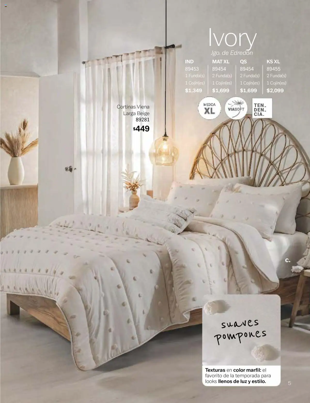 Nuevas ofertas de Vianney válidas en toda la República Mexicana desde el 24.01.2025. ¡Encuentra las mejores ofertas en Vianney catálogo Chavos! | Página: 7 | Productos: Cortinas