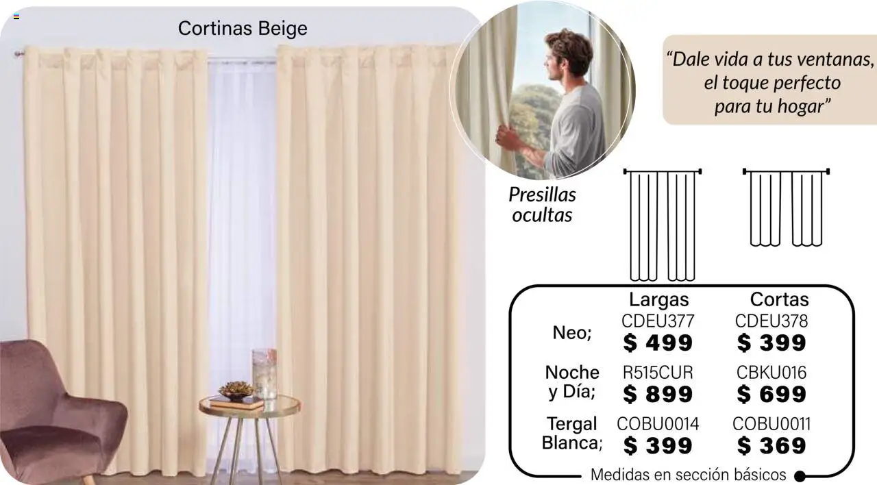 Nuevas ofertas de Colchas Concord válidas en toda la República Mexicana desde el 01.08.2025. ¡Encuentra las mejores ofertas en Colchas Concord - Catálogo! | Página: 597 | Productos: Cortinas