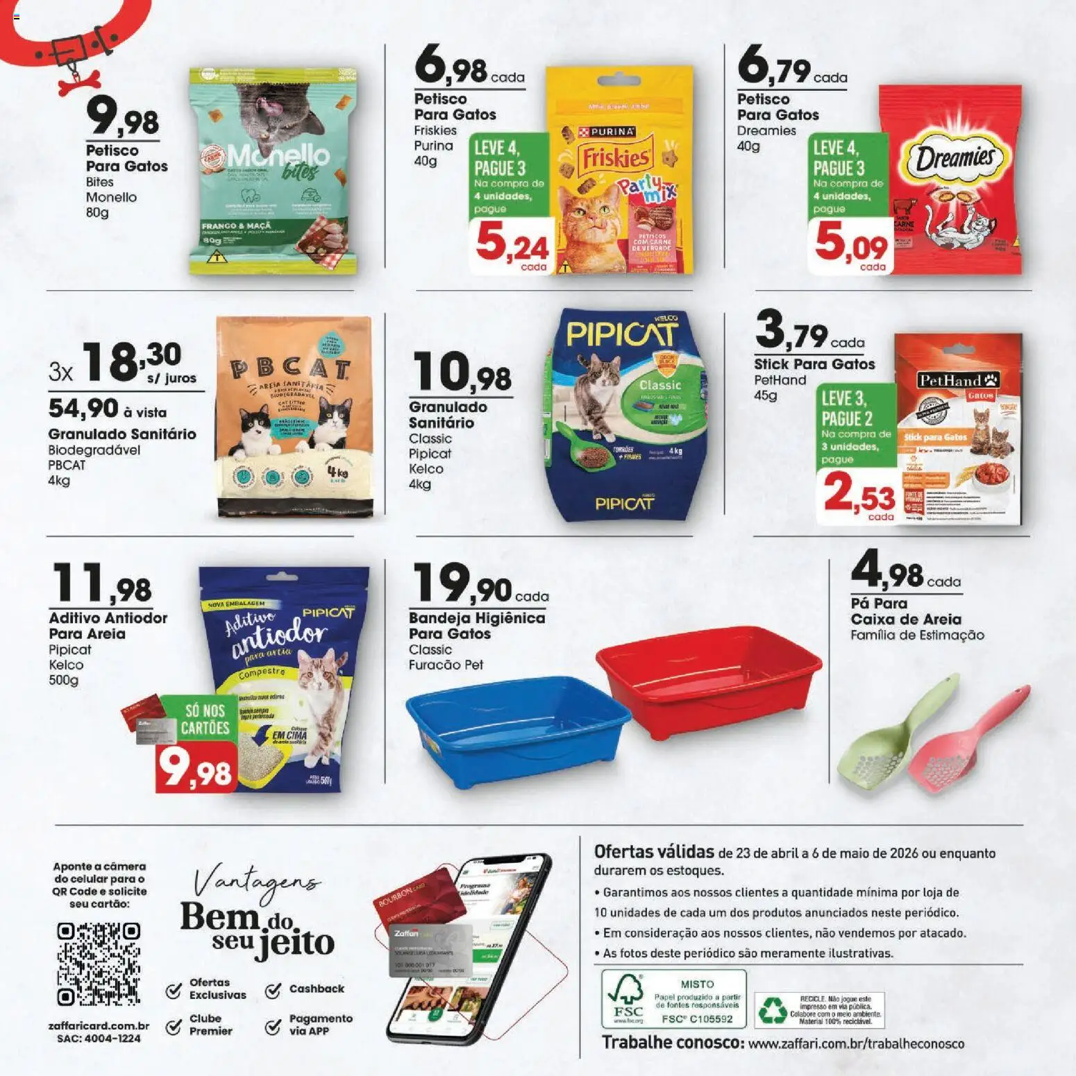 Zaffari Folheto - válido de 23.04.2026 | Página: 6 | Produtos: Bourbon, Bandeja, Frango, Pá