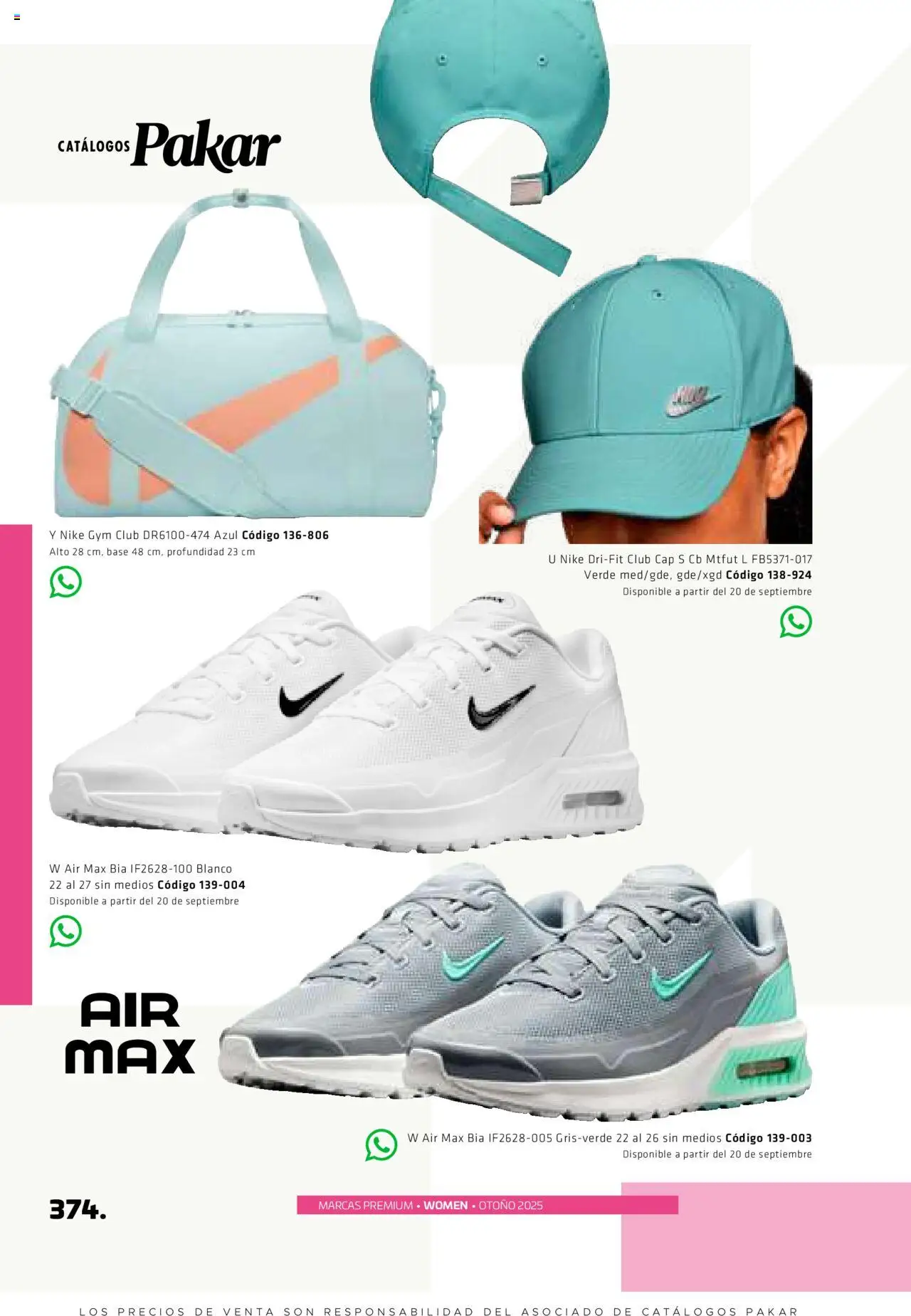 Nuevas ofertas de SC Pakar válidas en toda la República Mexicana desde el 29.08.2025. ¡Encuentra las mejores ofertas en SC Pakar - Catálogo Otoño Women! | Página: 374
