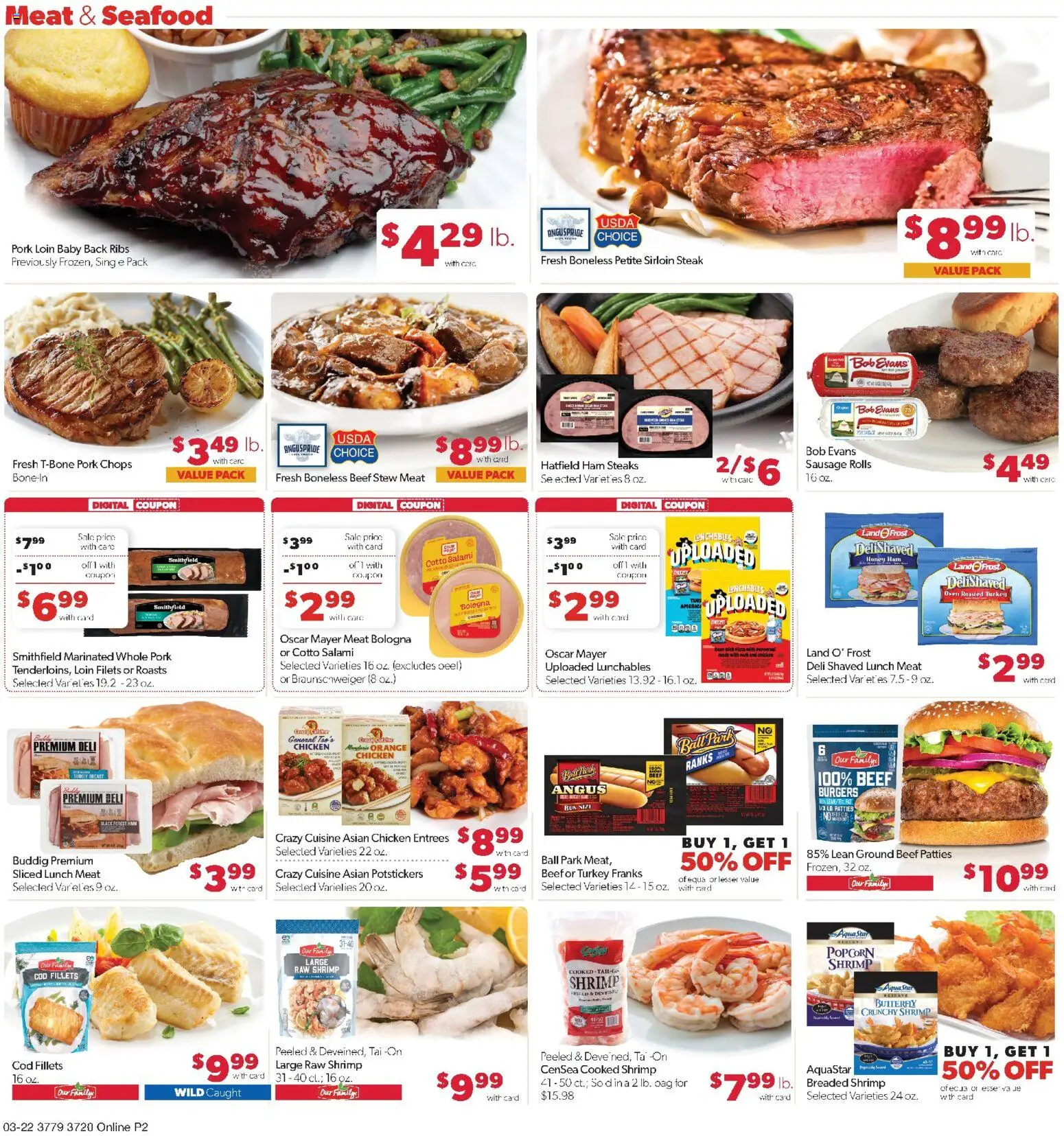 Family Fare Weekly Ad - NE - valid from 22.03.2026 | Page: 6 | Products: Ham, Seafood, Sausage, Oven