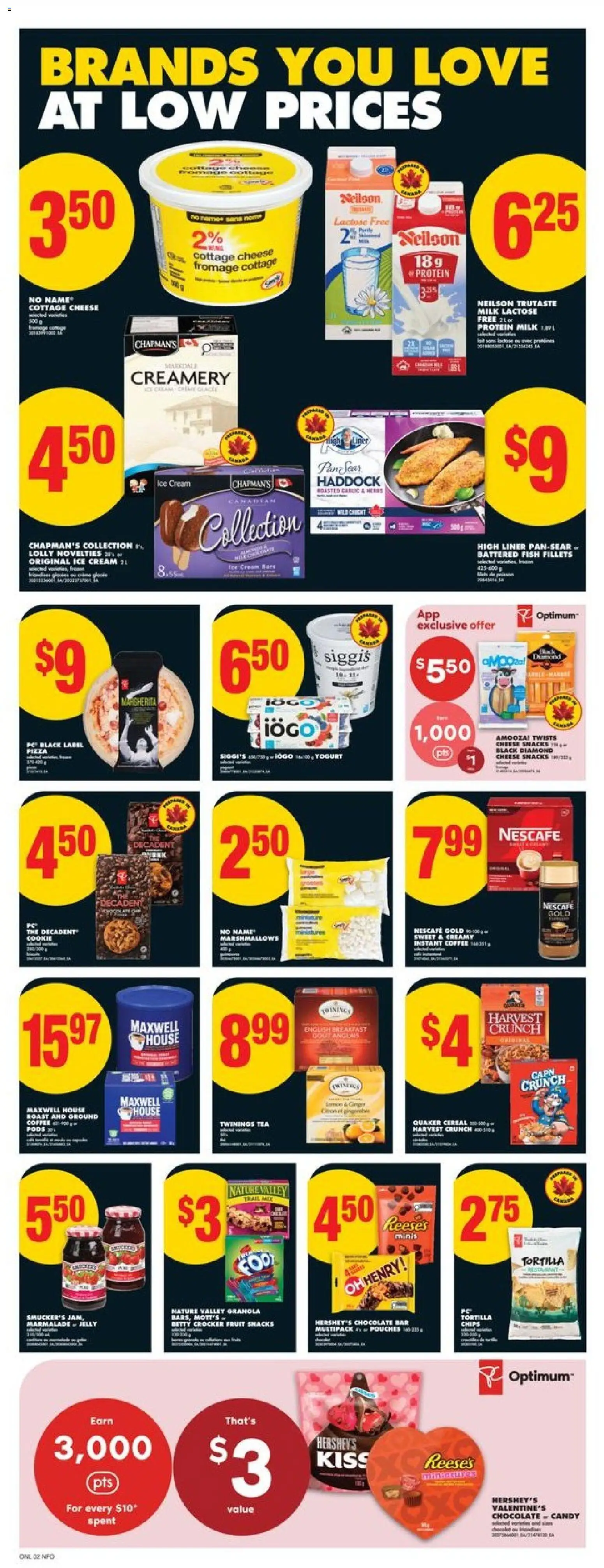 No Frills flyer valid from 05.02.2026 | Page: 9 | Products: Chips, Cookies, PC, Cheese