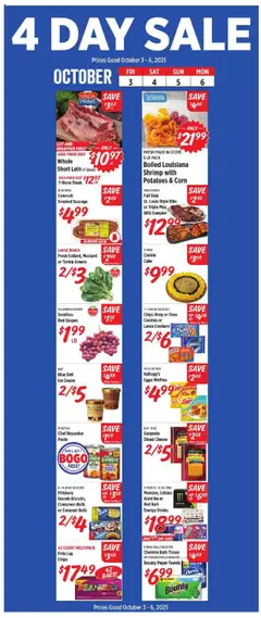 Preview of Rouses weekly ads valid from 01.10.2025