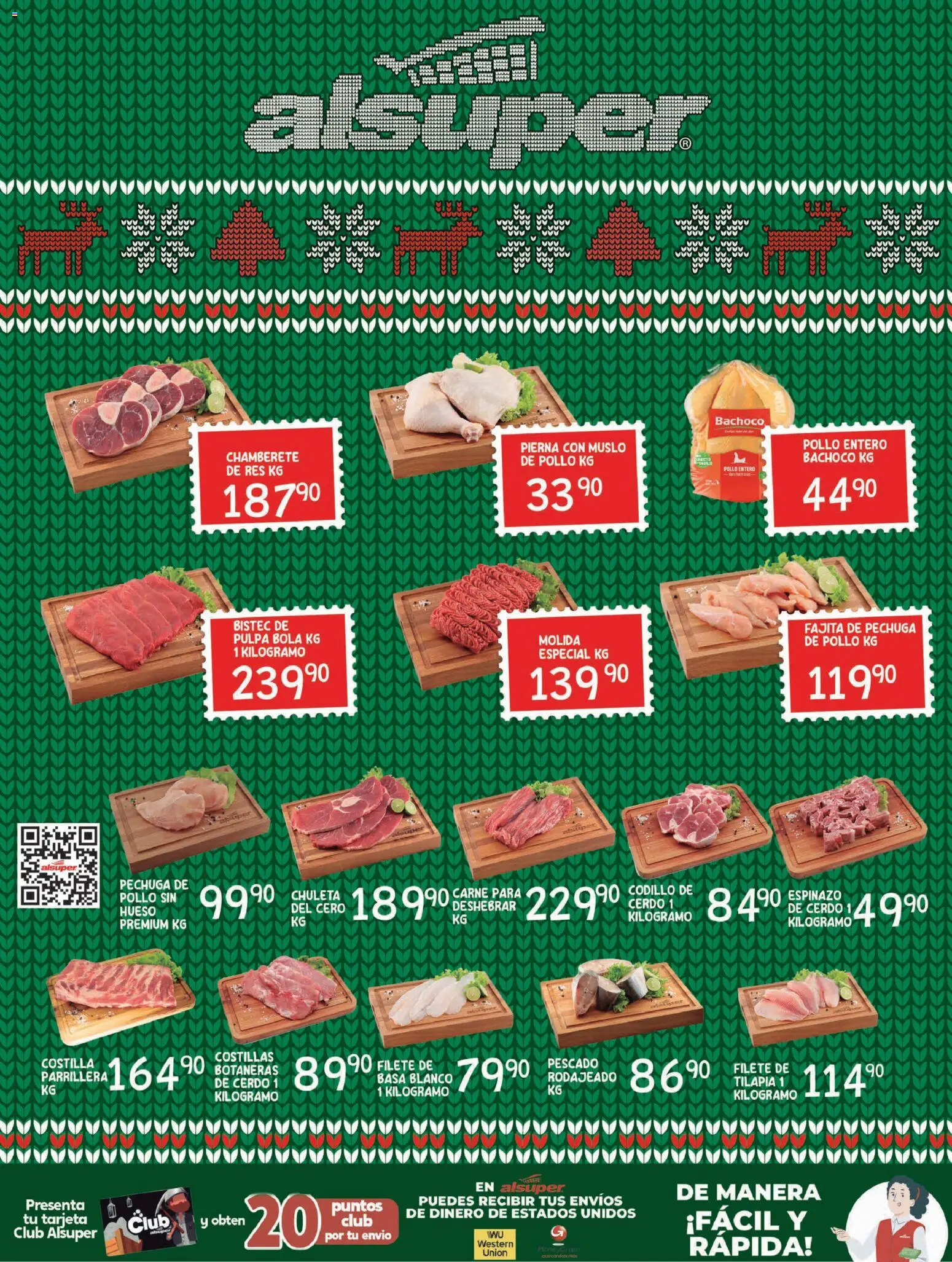 Nuevas ofertas de Alsuper válidas en toda la República Mexicana desde el 25.11.2025. ¡Encuentra las mejores ofertas en Alsuper folleto Zacatecas! | Página: 8 | Productos: Pollo, Cerdo, Res