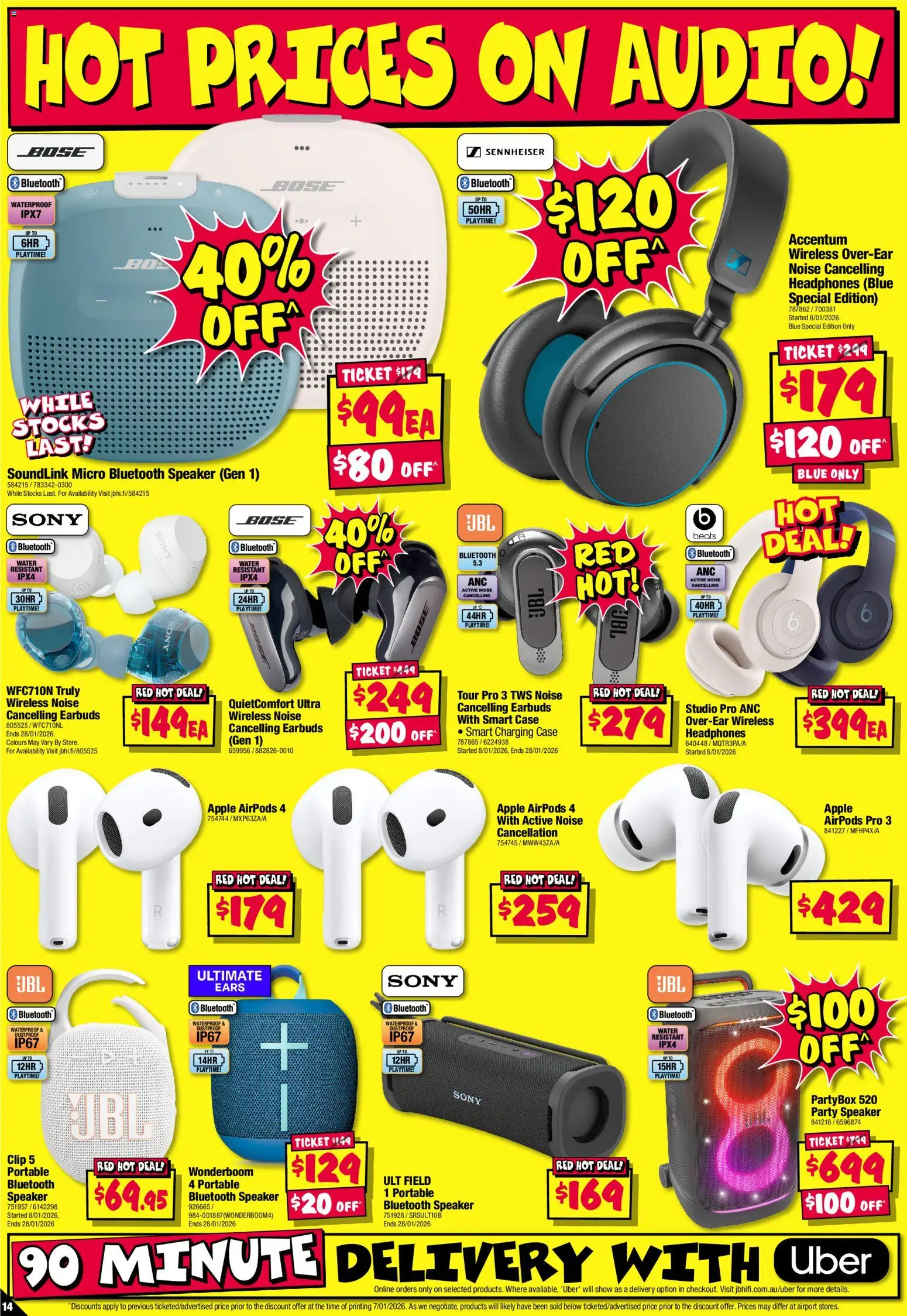JB Hi-Fi catalogue - valid from 15.01.2026 | Page: 14 | Products: Water, Clip, Speaker, Portable