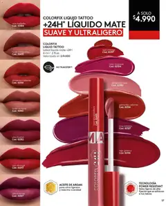 Catálogo Ésika Campaña 18 válido desde el 01.12.2025 | Página: 57 | Productos: Almendra, Mate, Vino, Labial