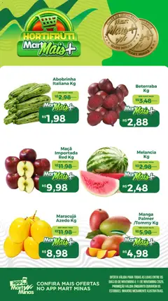 Mart Minas - Ofertas Hortifruti - Pré-Visualização do folheto da loja Mart Minas, válido de 05.11.2025