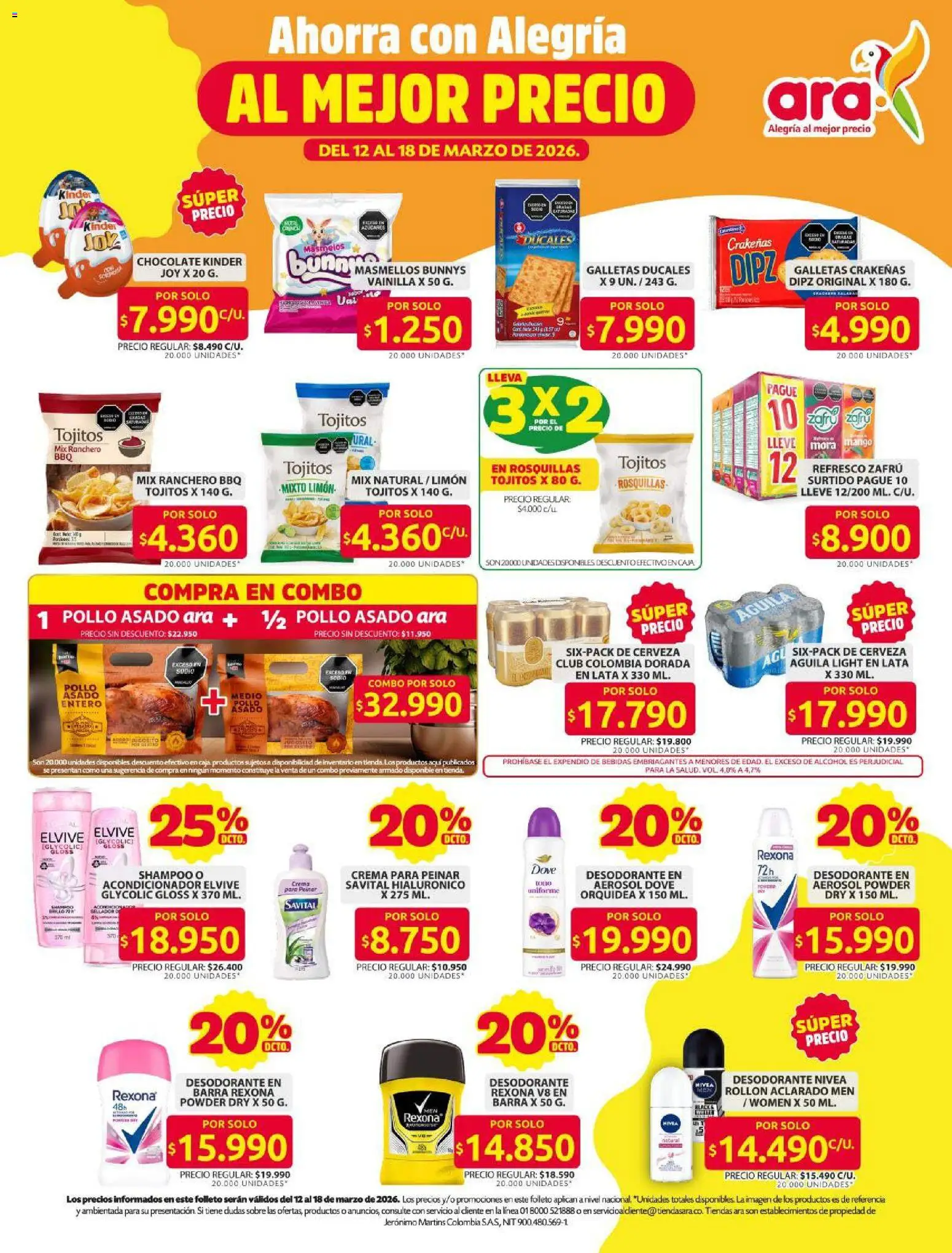 Ara revista - valida desde el 12.03.2026 | Página: 3 | Productos: Mango, Acondicionador, Mora, Desodorante