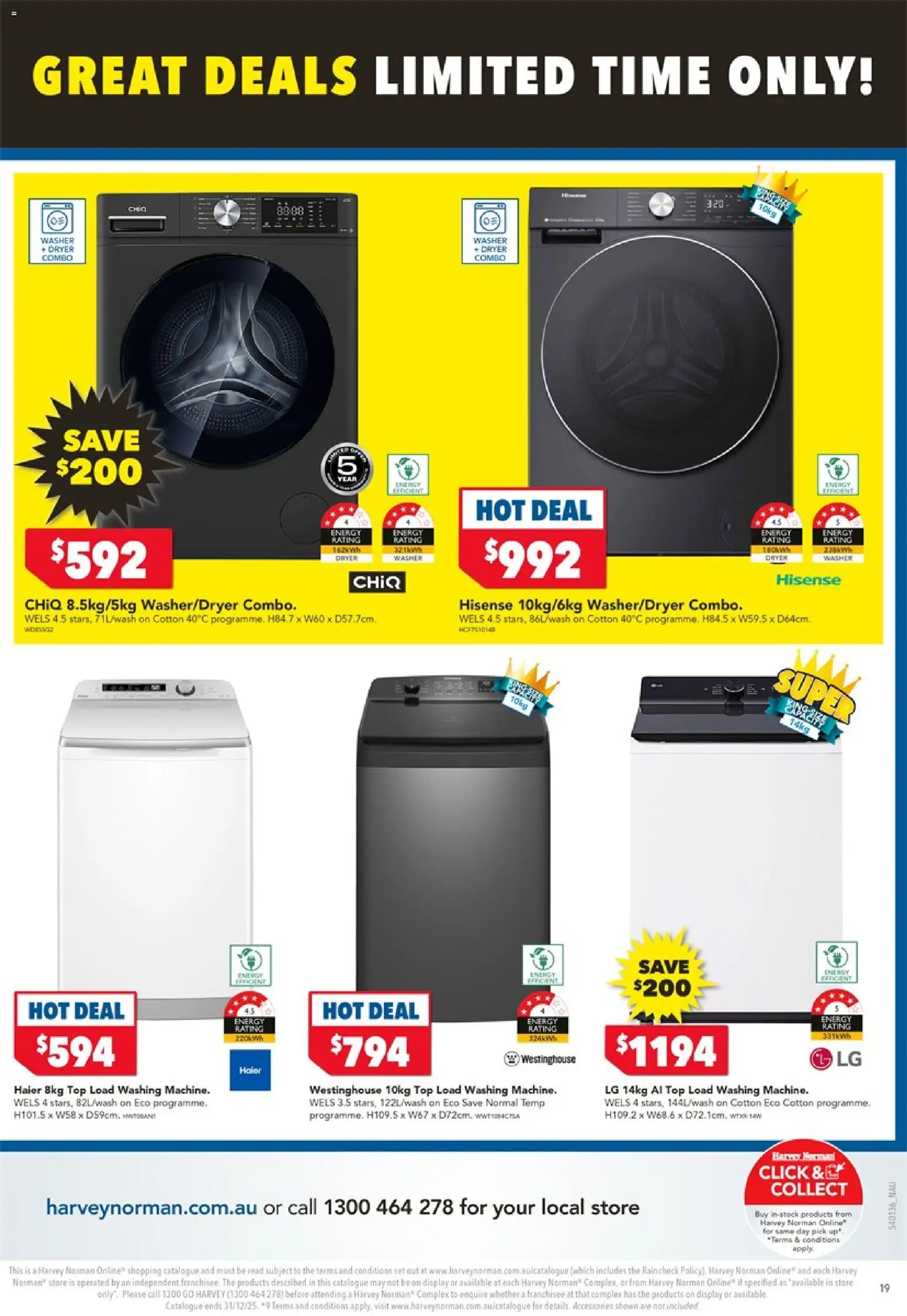 Harvey Norman catalogue - valid from 24.12.2025 | Page: 19 | Products: Dryer, Washer
