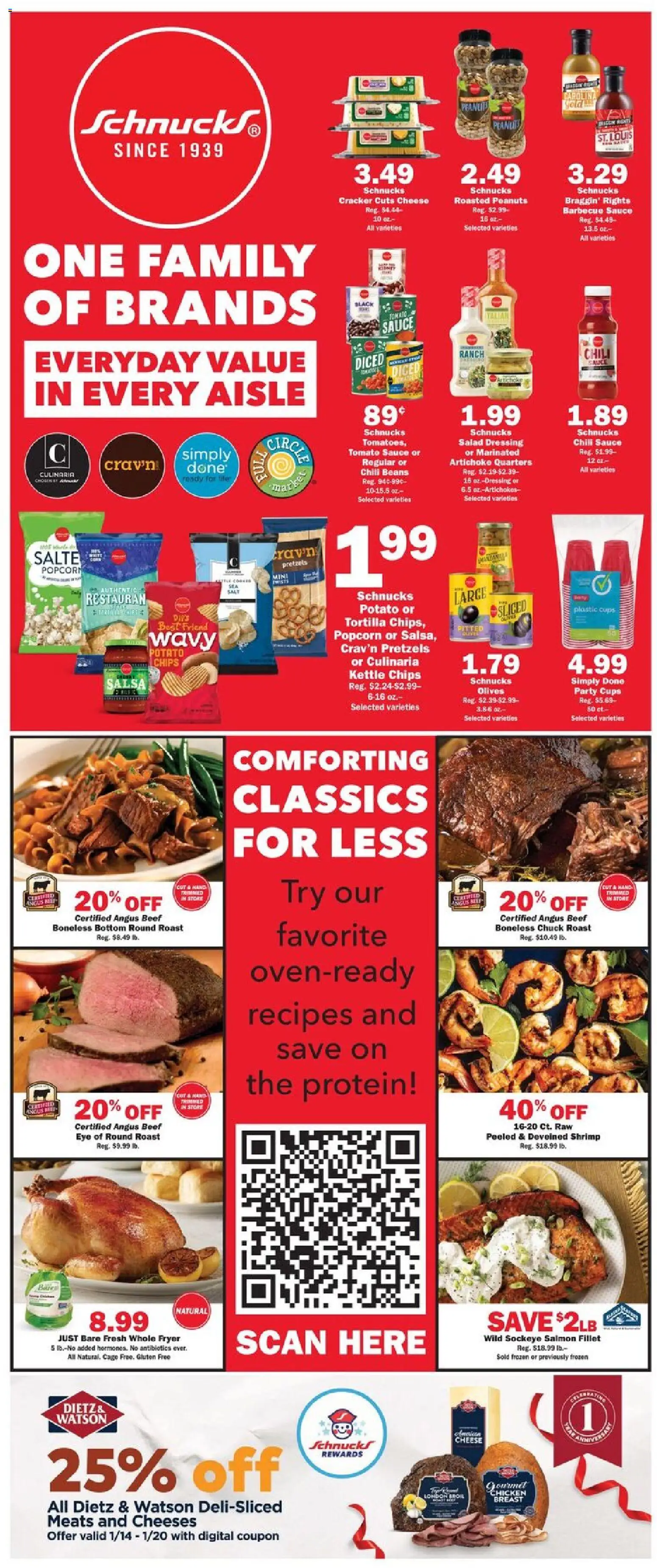 Schnucks Weekly Print Ad - MO - valid from 14.01.2026 | Page: 2 | Products: Fryer, Chips, Salad, Salt