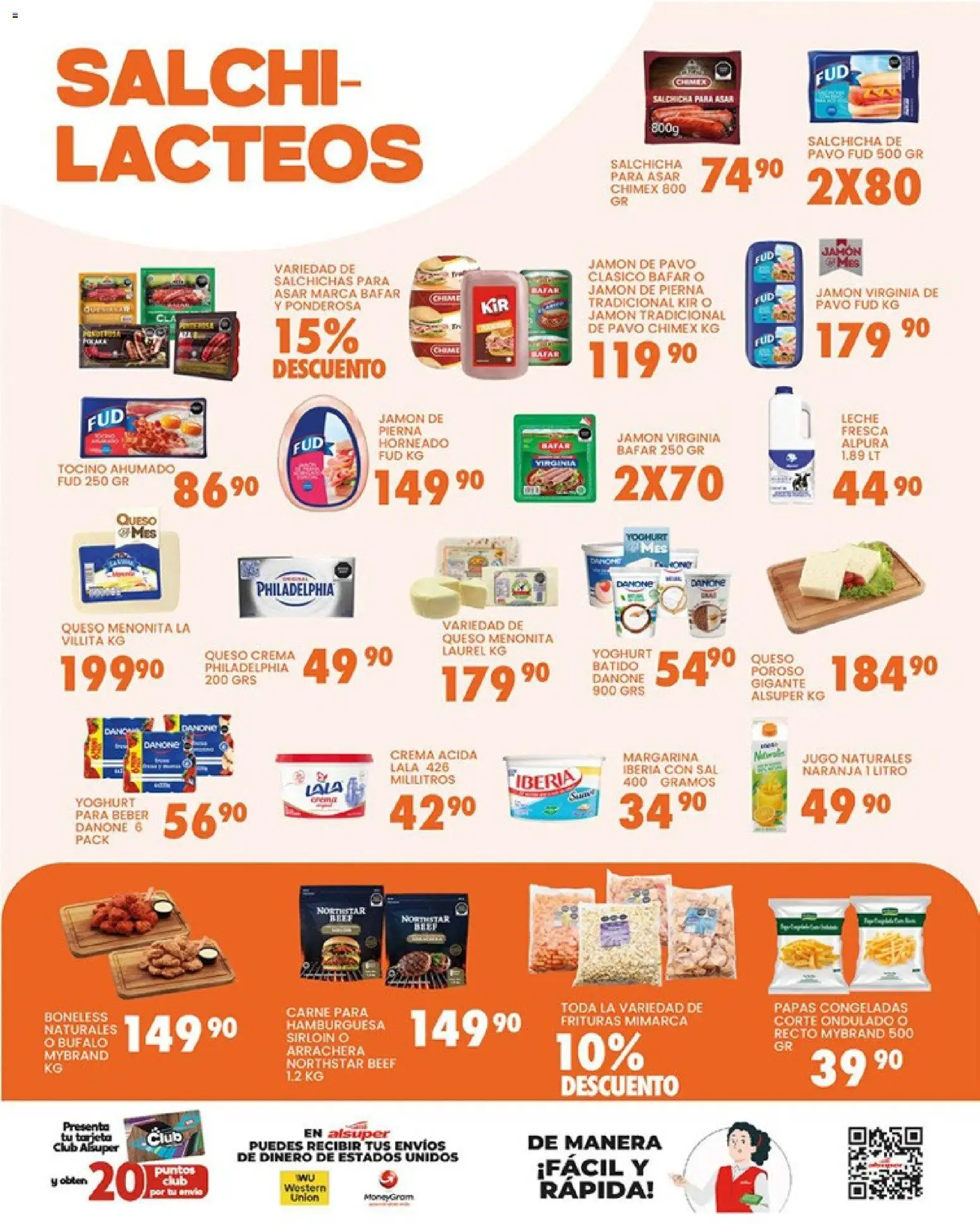 Nuevas ofertas de Alsuper válidas en toda la República Mexicana desde el 27.03.2026. ¡Encuentra las mejores ofertas en Alsuper folleto Saltillo! | Página: 3 | Productos: Queso crema, Crema, Jamón, Margarina