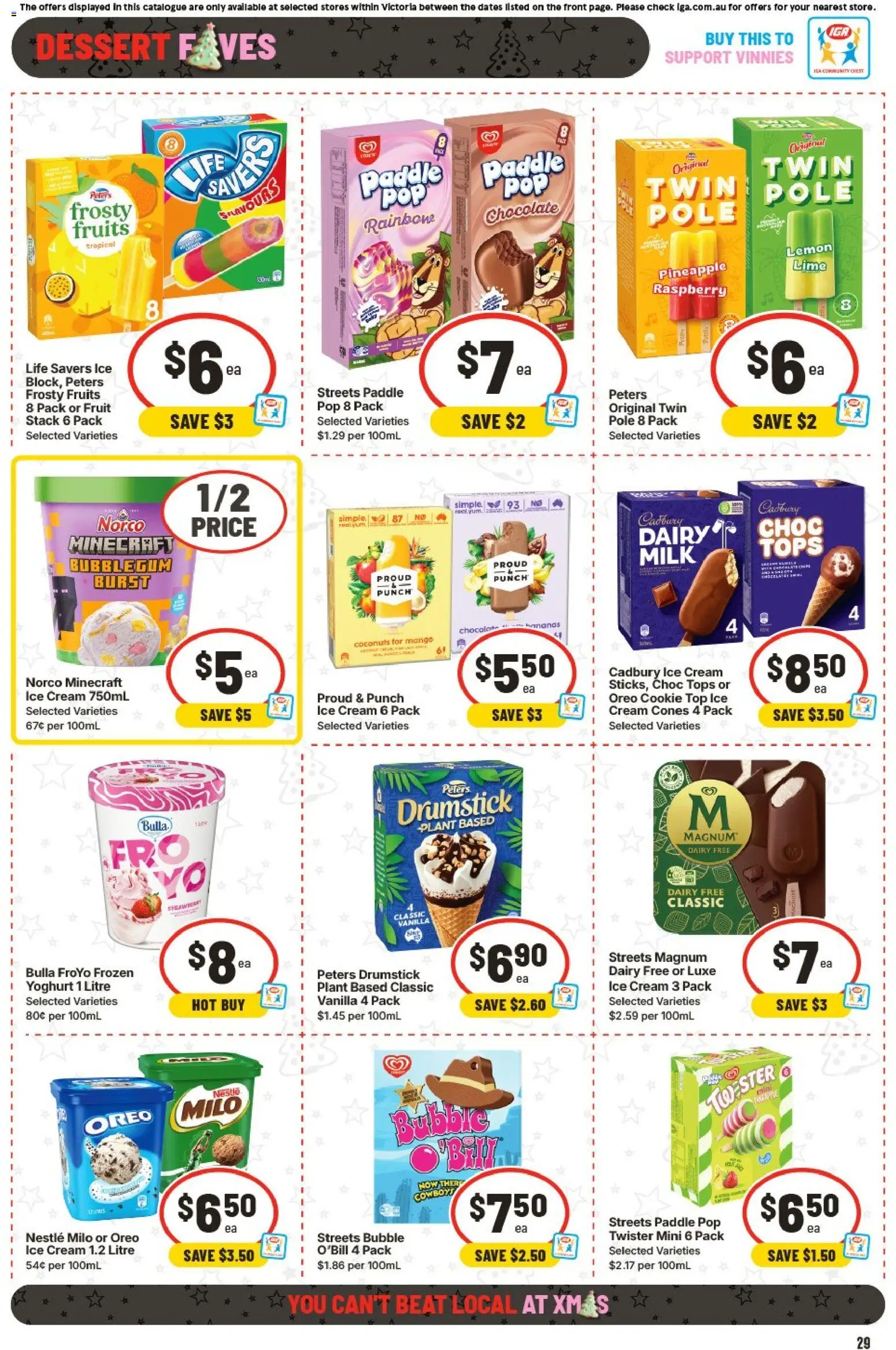 IGA catalogue - valid from 10.12.2025 | Page: 33 | Products: Bananas, Cream, Fruits, Lime