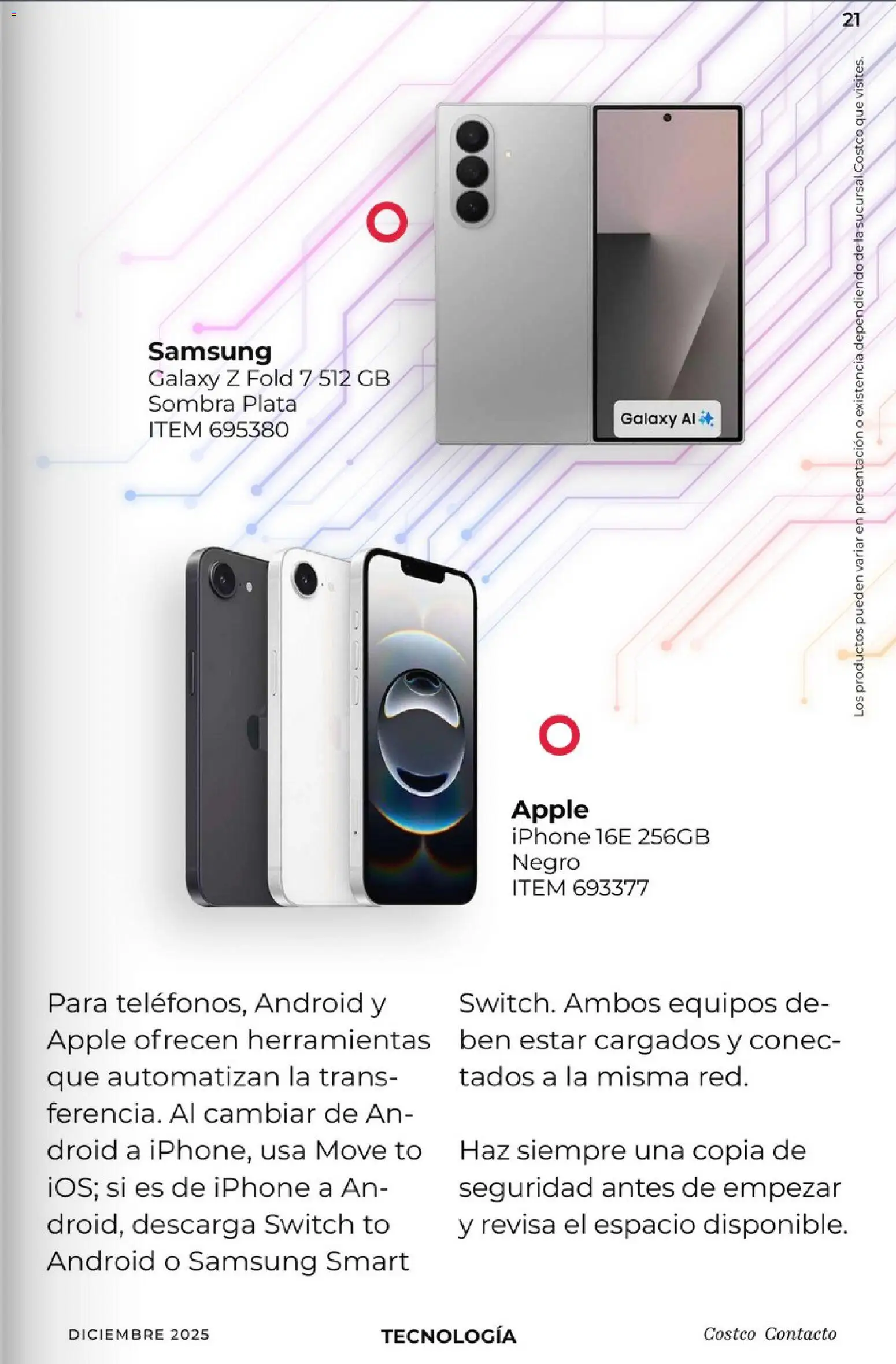 Nuevas ofertas de Costco válidas en toda la República Mexicana desde el 01.12.2025. ¡Encuentra las mejores ofertas en Costco Revista Diciembre! | Página: 21 | Productos: Sombra, Smartphone