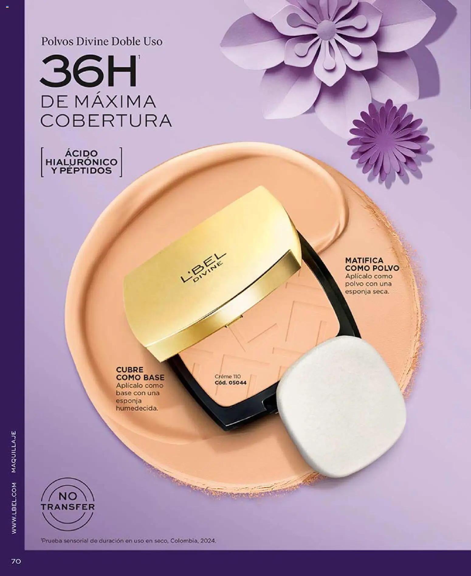 Catálogo L'Bel Campaña 7 │ válido desde el 18.04.2026 | Página: 70 | Productos: Esponja, Maquillaje, Polvo, Base