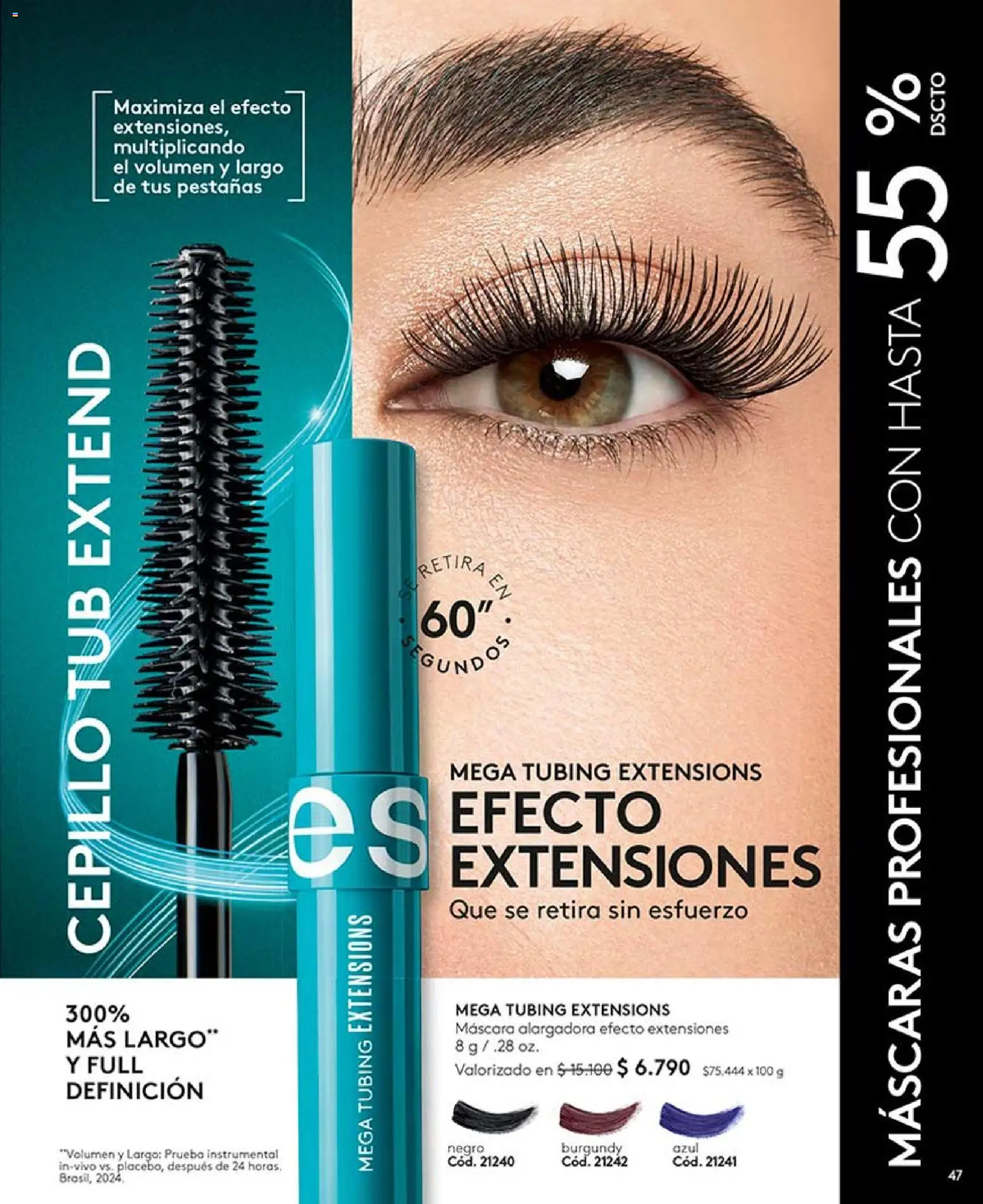 Catálogo Ésika Campaña x │ válido desde el 30.04.2026 | Página: 47 | Productos: Cepillo, Máscara